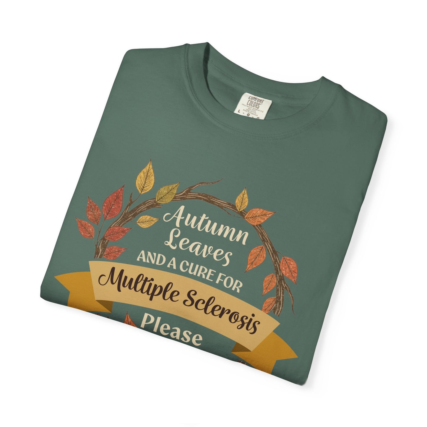 Autumn Leaves Multiple Sclerosis Awareness T-shirt, Unisex Graphic Tee, Fall Fashion, Support MS Research, Gift for Her