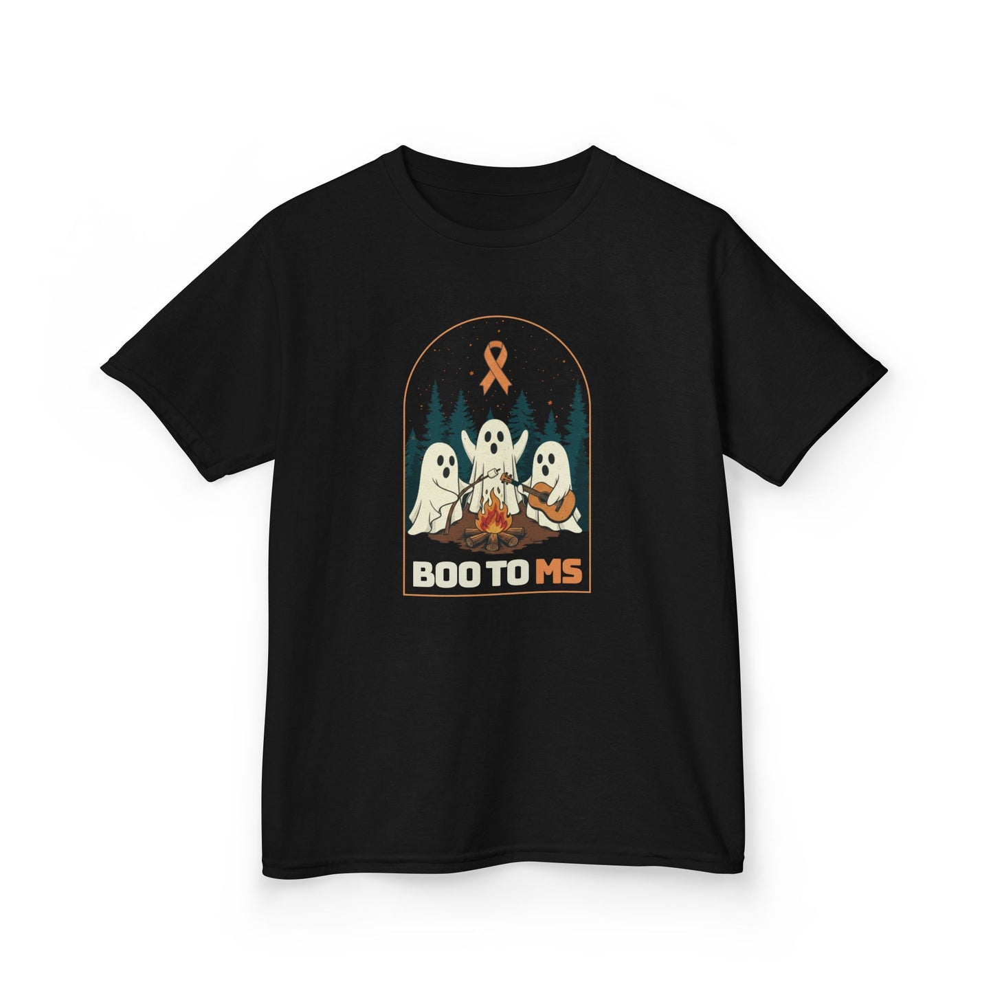 Kids Cute Boo to MS - Unisex Tee Kids for Halloween and Multiple Sclerosis Awareness