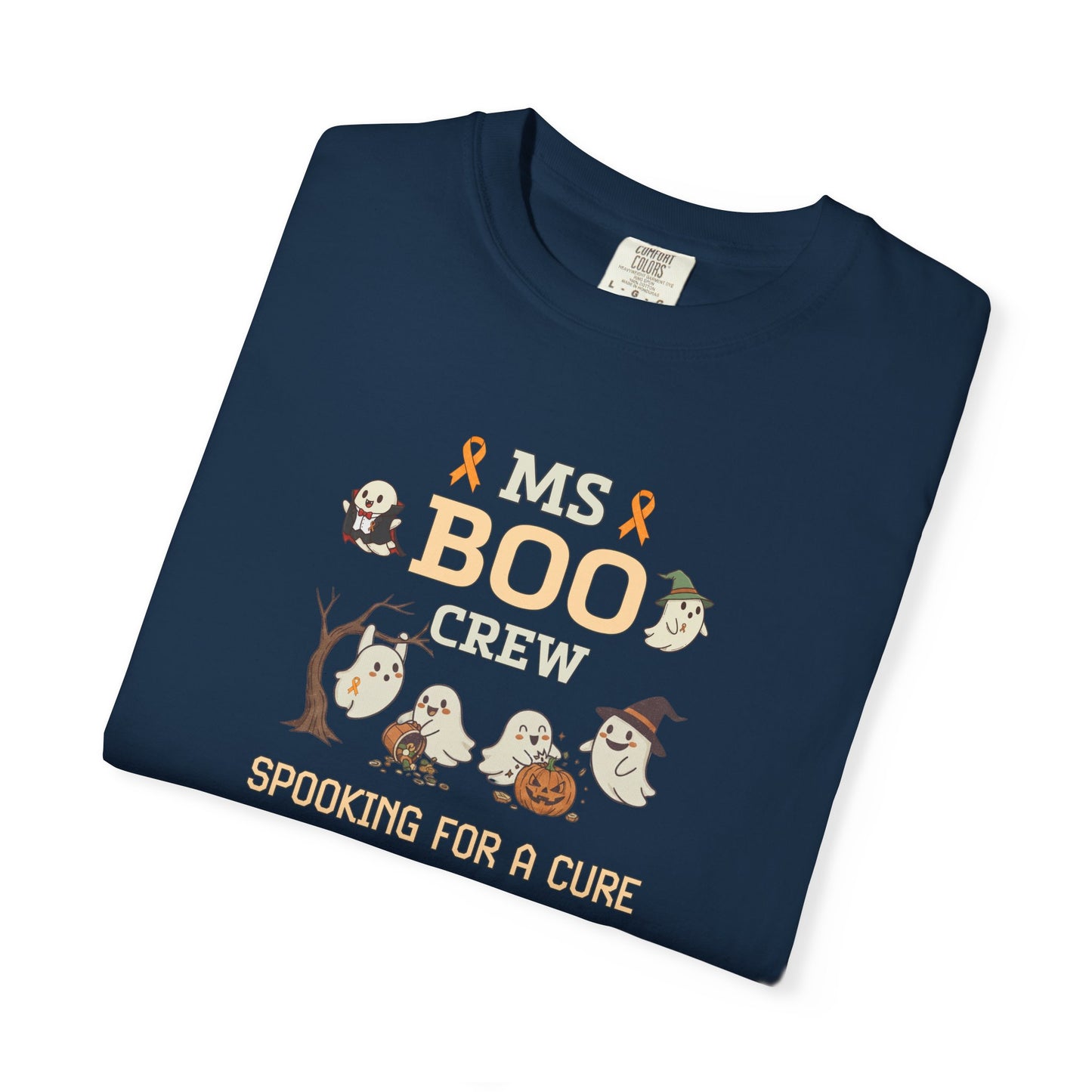 MS Boo Crew Unisex T-shirt - Festive Fall T-Shirt for MS Awareness and Halloween