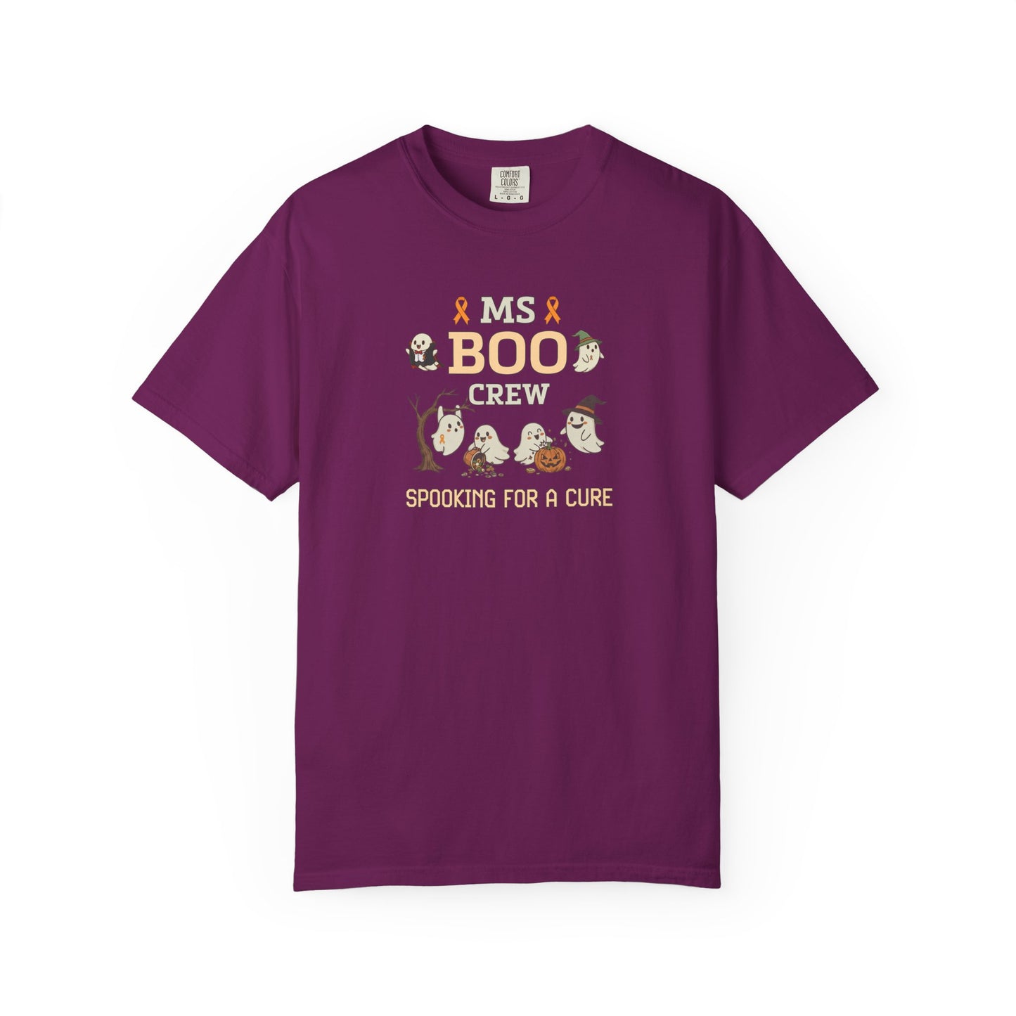 MS Boo Crew Unisex T-shirt - Festive Fall T-Shirt for MS Awareness and Halloween