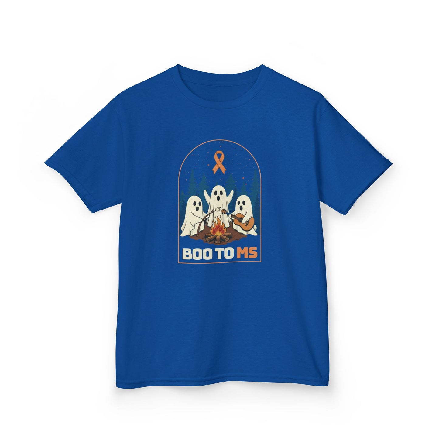 Kids Cute Boo to MS - Unisex Tee Kids for Halloween and Multiple Sclerosis Awareness