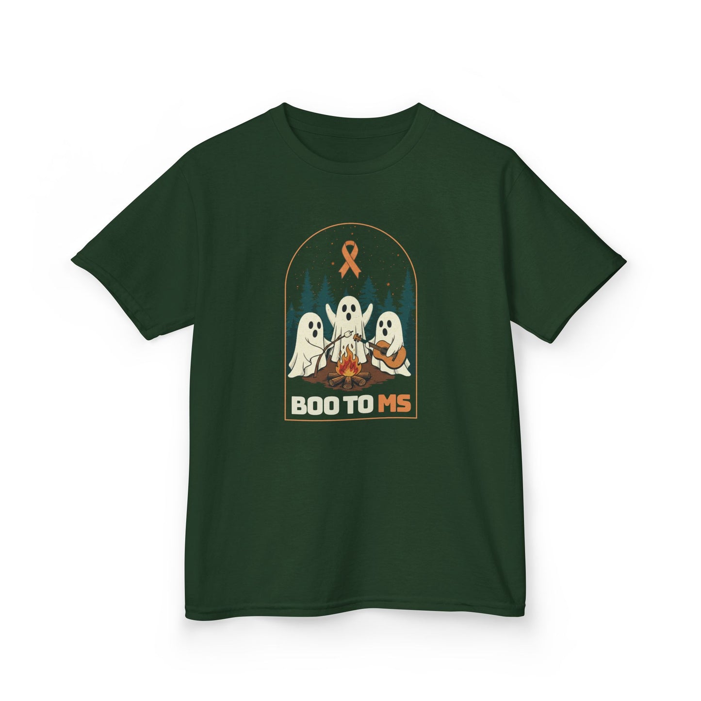 Kids Cute Boo to MS - Unisex Tee Kids for Halloween and Multiple Sclerosis Awareness