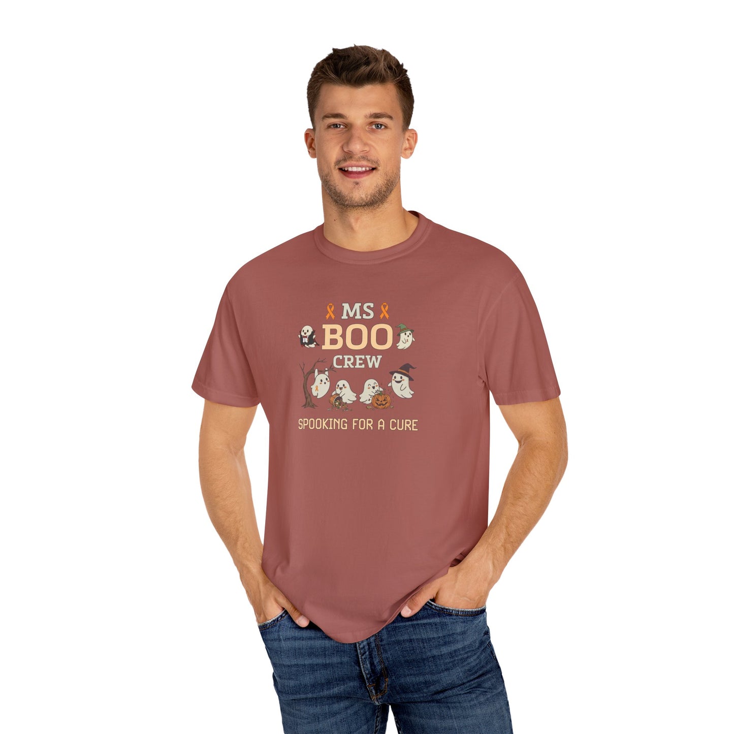 MS Boo Crew Unisex T-shirt - Festive Fall T-Shirt for MS Awareness and Halloween