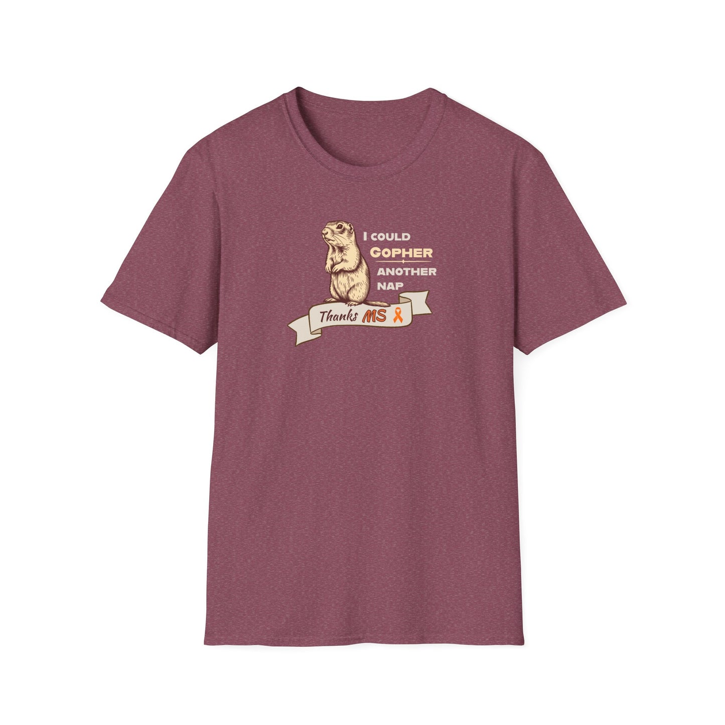 "Gopher a Nap" Unisex Tee: A Humorous Nod to Living with MS