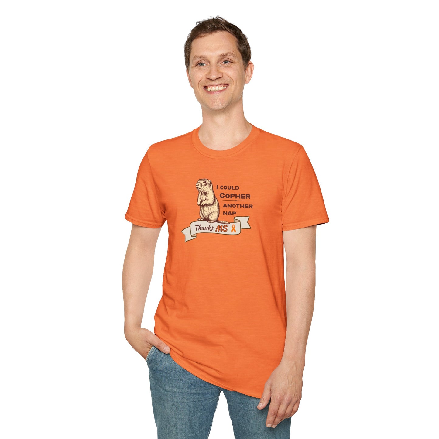 "Gopher a Nap" Unisex Tee: A Humorous Nod to Living with MS