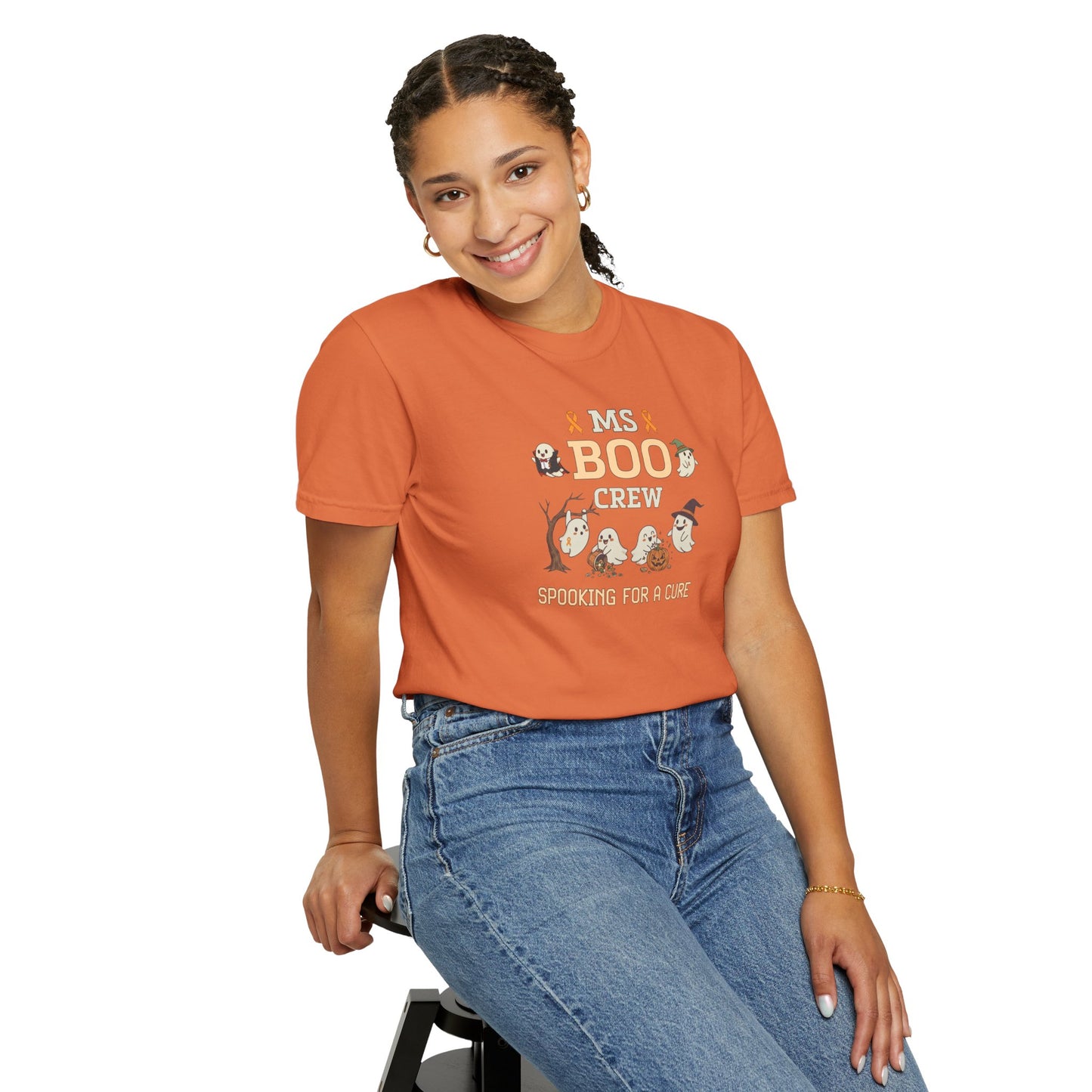 MS Boo Crew Unisex T-shirt - Festive Fall T-Shirt for MS Awareness and Halloween