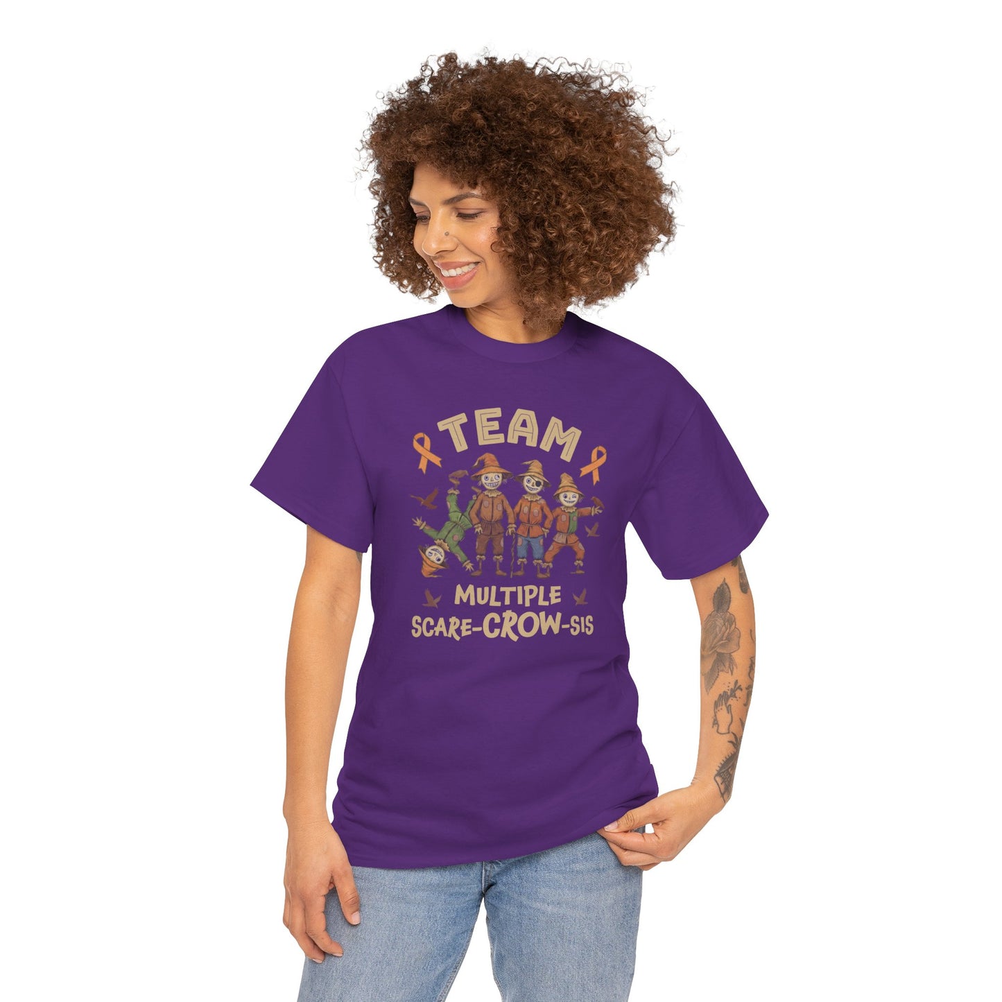 Multiple Scare-Crow-Sis Unisex Heavy Cotton Tee