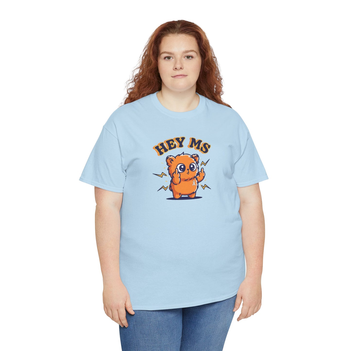 Hey MS Cute Cartoon Tee | Funny T-Shirt Funny Adult Casual Unisex, Gift for Friends, Everyday Wear, Hey Ms Design
