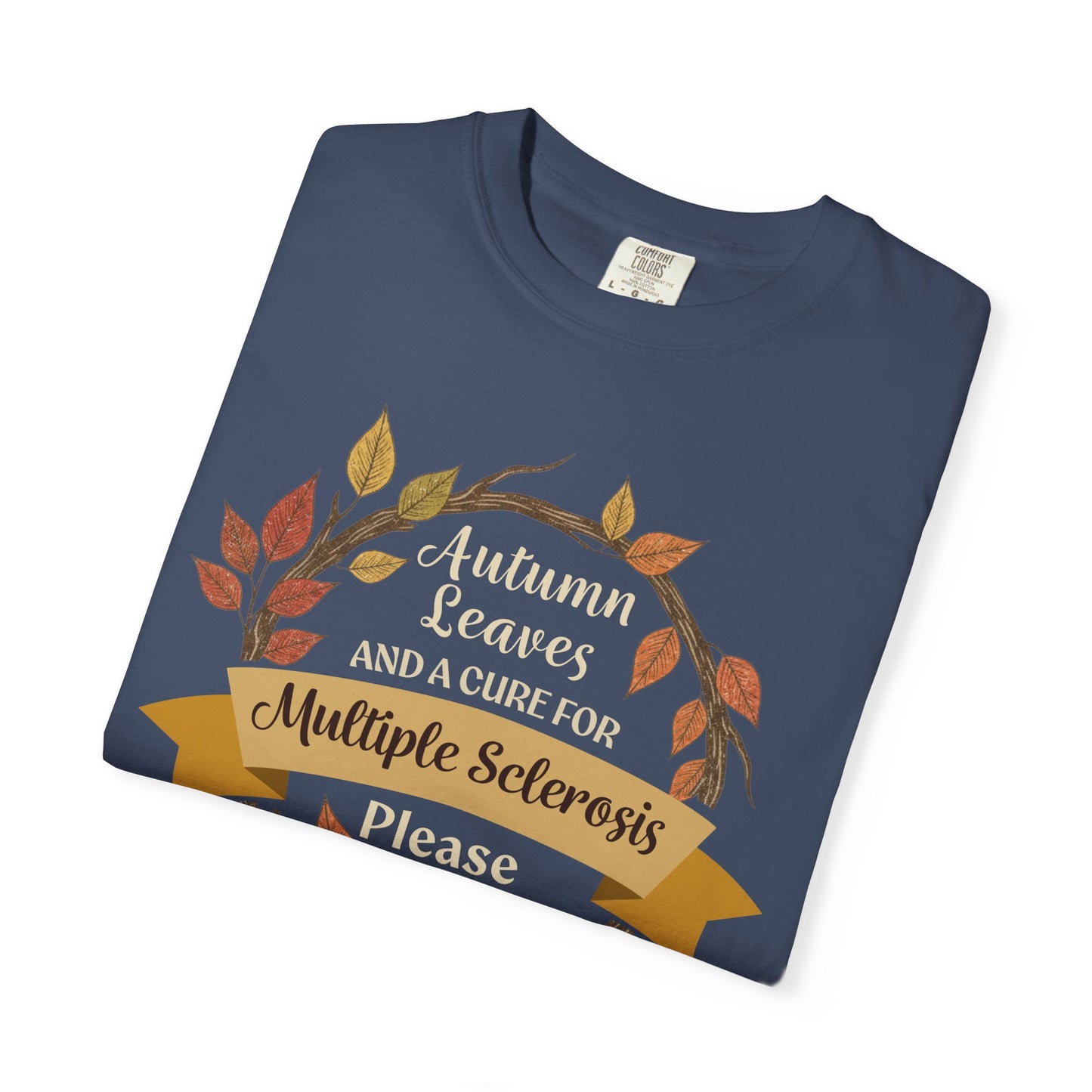 Autumn Leaves Multiple Sclerosis Awareness T-shirt, Unisex Graphic Tee, Fall Fashion, Support MS Research, Gift for Her