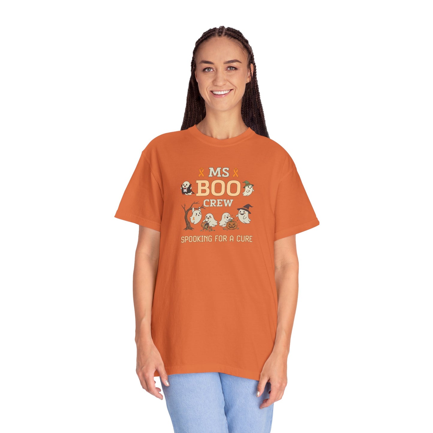 MS Boo Crew Unisex T-shirt - Festive Fall T-Shirt for MS Awareness and Halloween