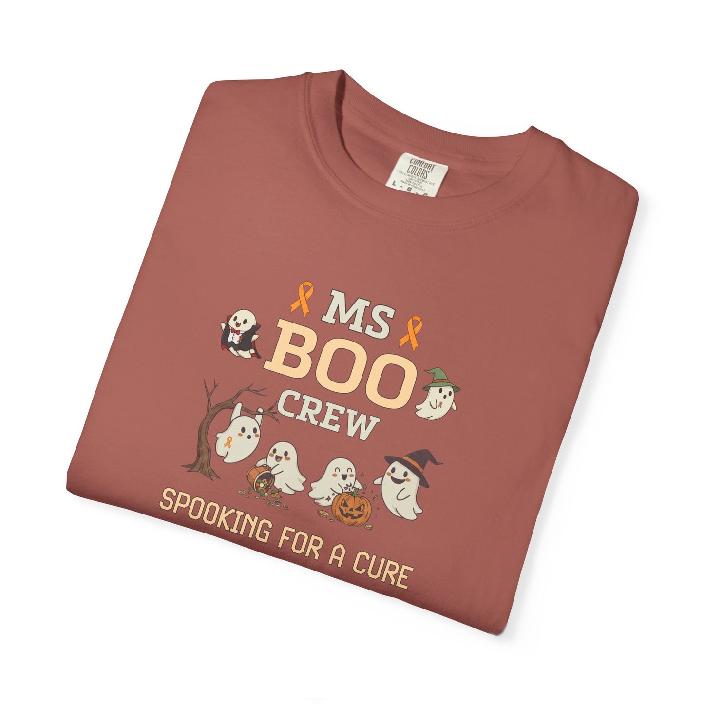 MS Boo Crew Unisex T-shirt - Festive Fall T-Shirt for MS Awareness and Halloween