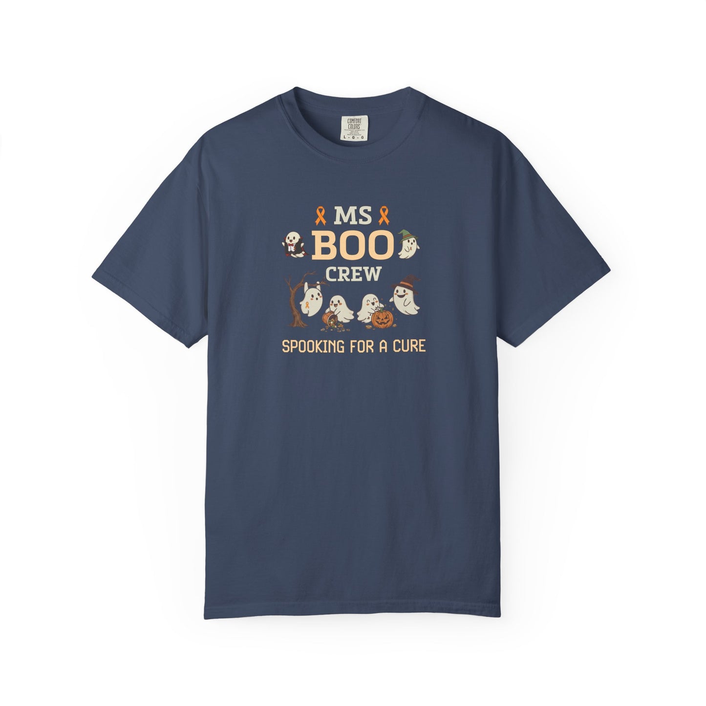 MS Boo Crew Unisex T-shirt - Festive Fall T-Shirt for MS Awareness and Halloween