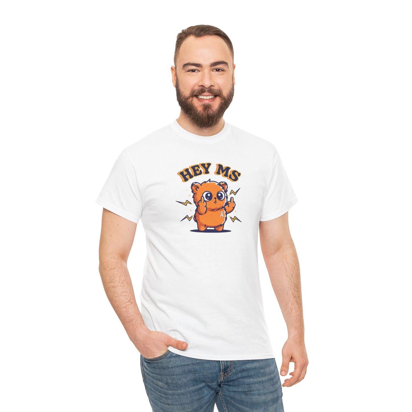 Hey MS Cute Cartoon Tee | Funny T-Shirt Funny Adult Casual Unisex, Gift for Friends, Everyday Wear, Hey Ms Design