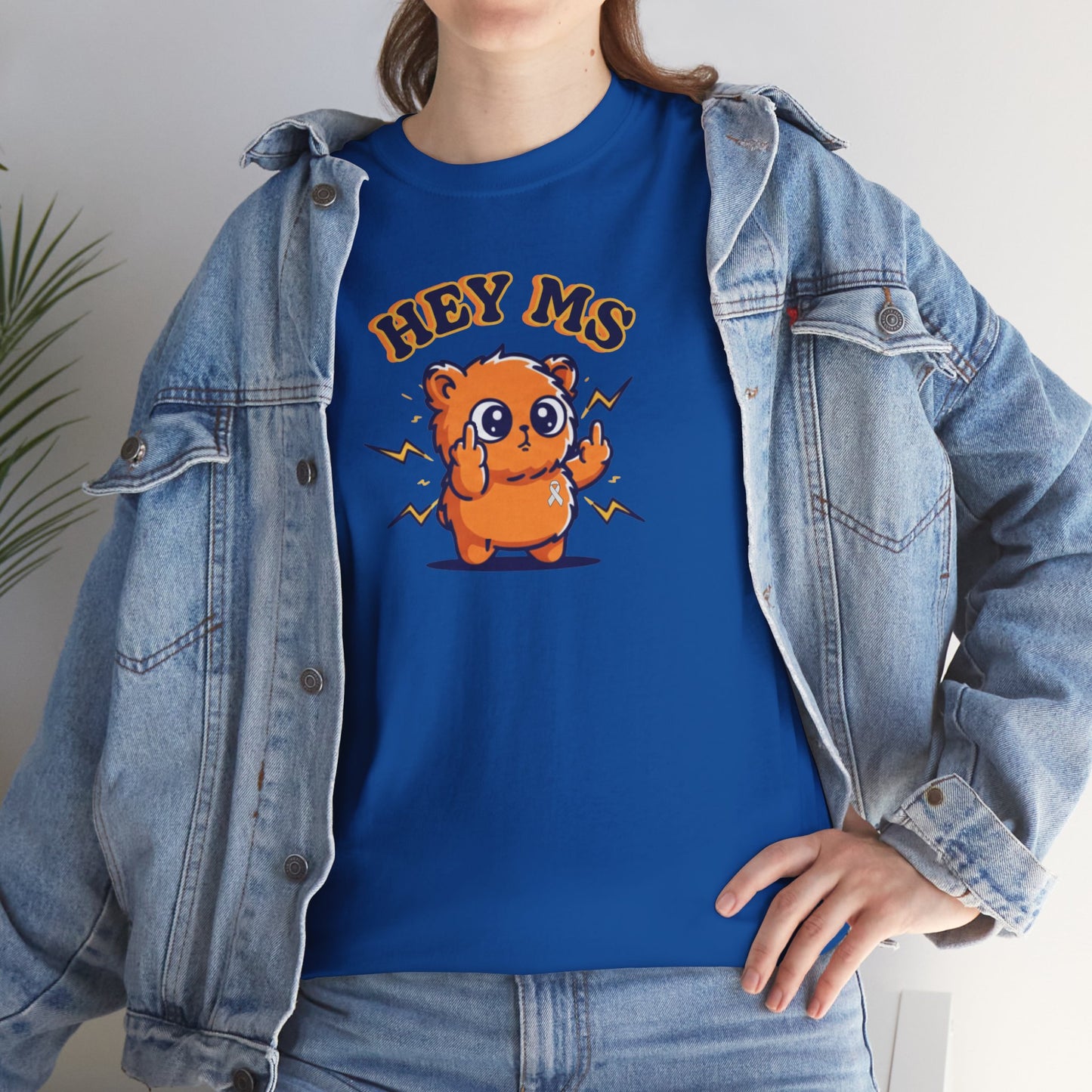 Hey MS Cute Cartoon Tee | Funny T-Shirt Funny Adult Casual Unisex, Gift for Friends, Everyday Wear, Hey Ms Design