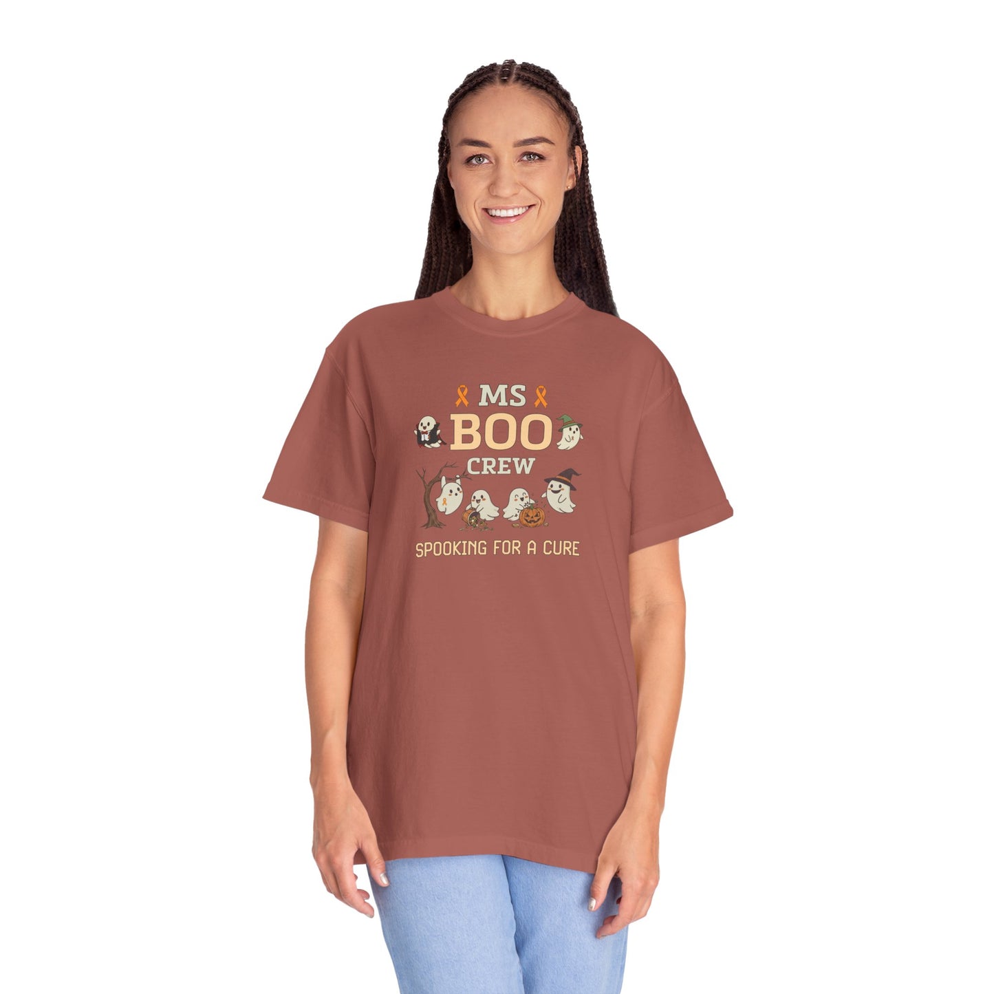 MS Boo Crew Unisex T-shirt - Festive Fall T-Shirt for MS Awareness and Halloween