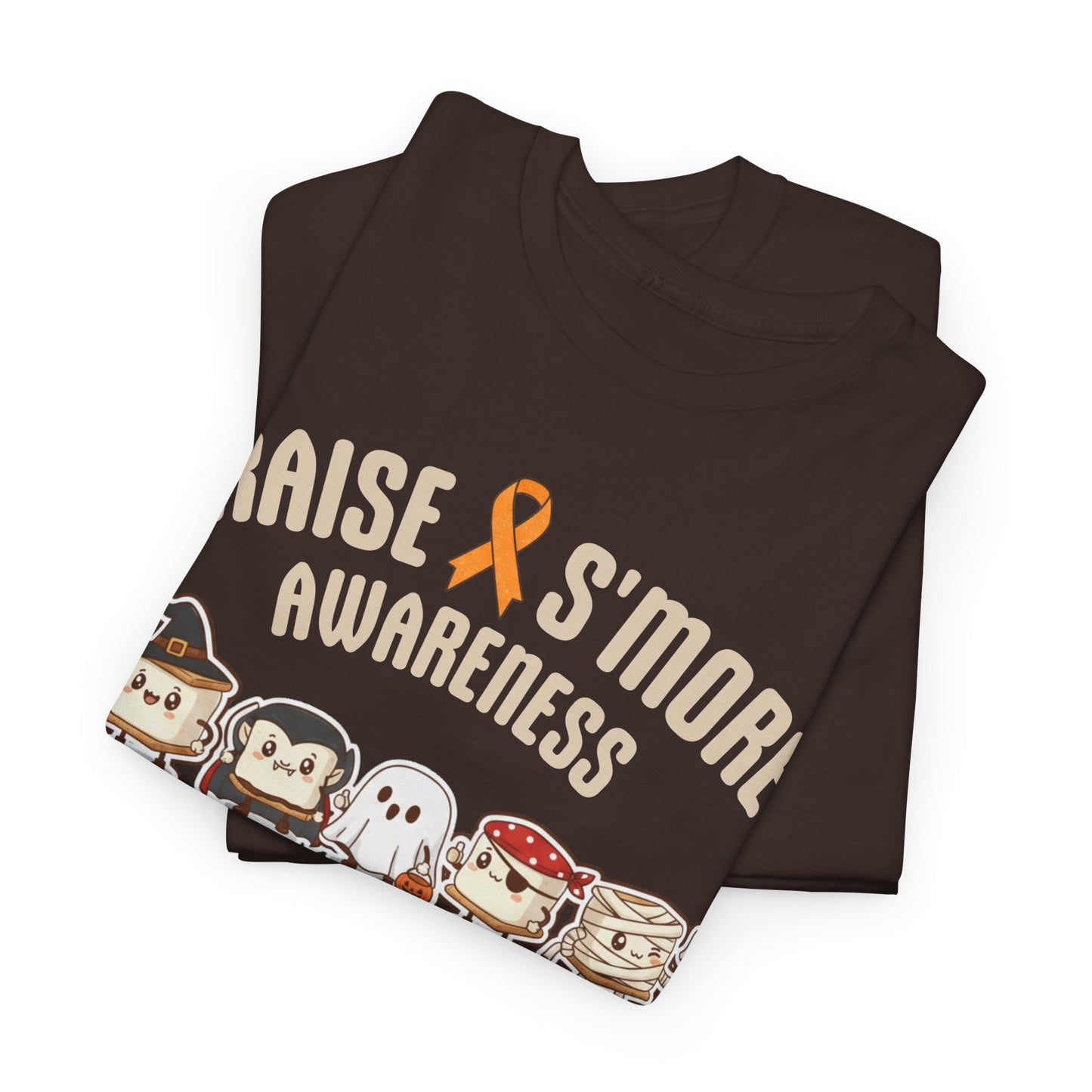 Cute Raise Awareness S'More Adult Unisex Cotton T-Shirt- Multiple Sclerosis Support Shirt, S'More Fun for a Cause, Gift for Awareness Events