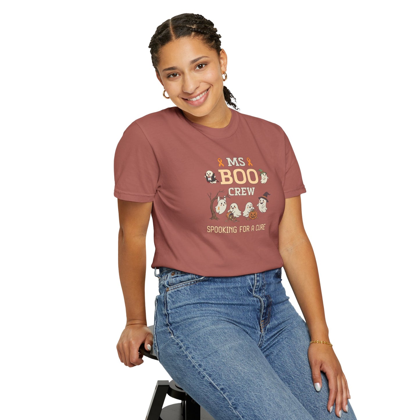 MS Boo Crew Unisex T-shirt - Festive Fall T-Shirt for MS Awareness and Halloween