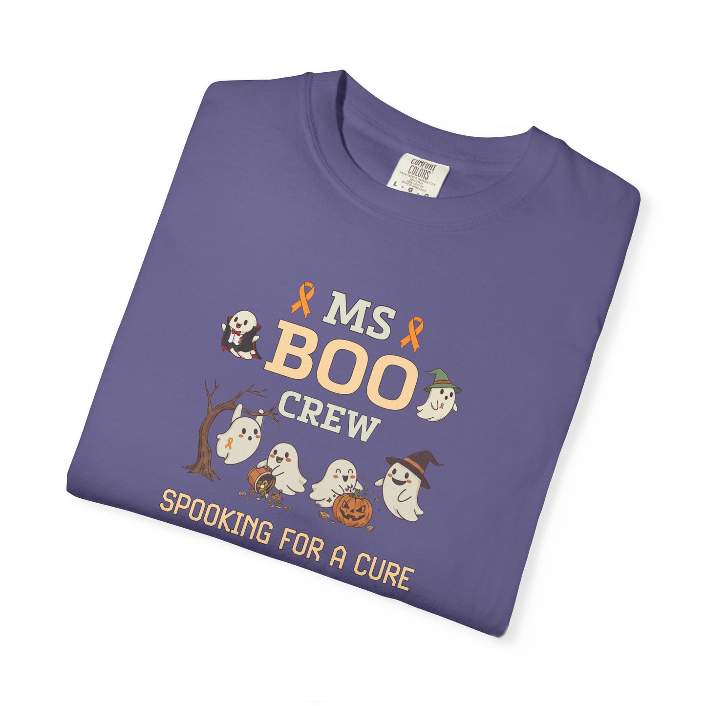 MS Boo Crew Unisex T-shirt - Festive Fall T-Shirt for MS Awareness and Halloween