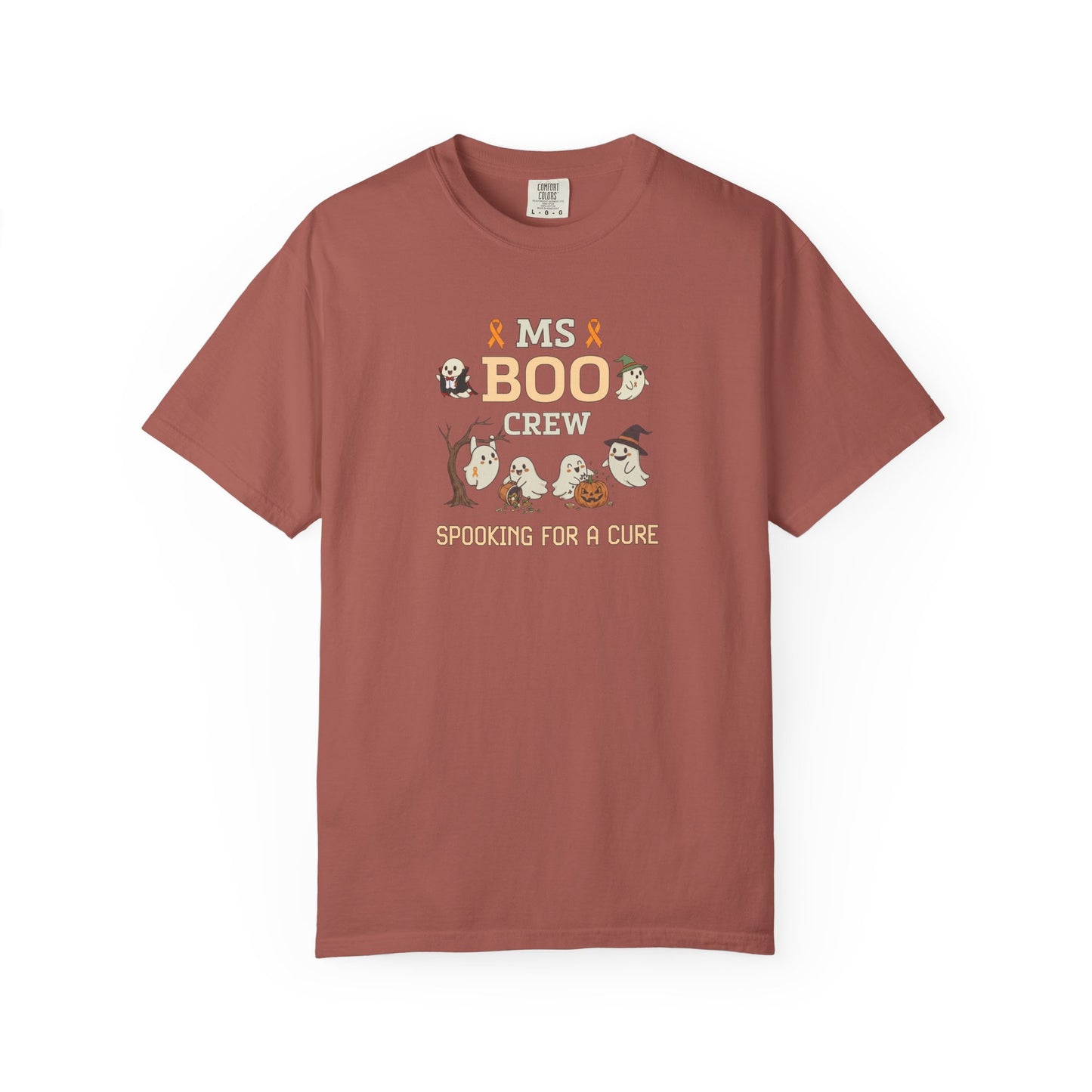 MS Boo Crew Unisex T-shirt - Festive Fall T-Shirt for MS Awareness and Halloween