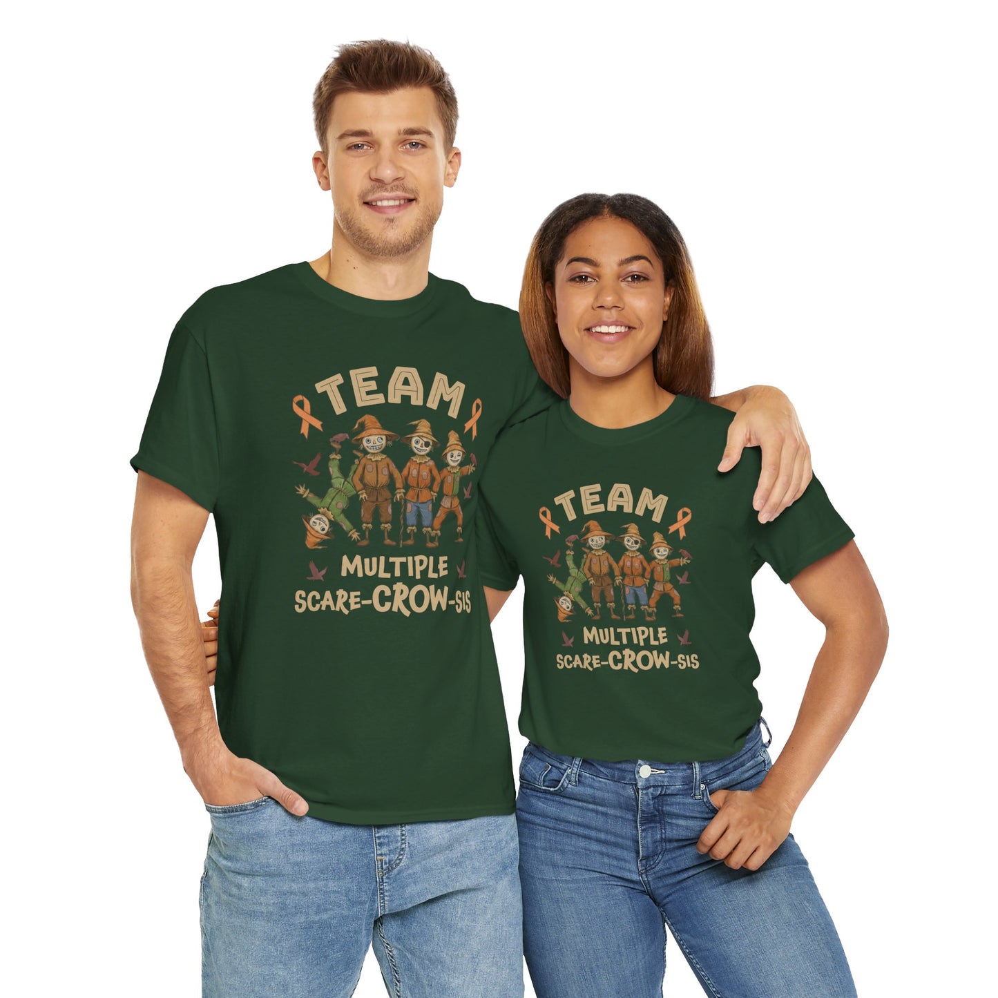Multiple Scare-Crow-Sis Unisex Heavy Cotton Tee