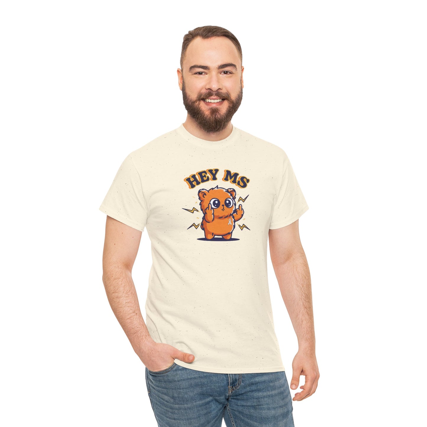 Hey MS Cute Cartoon Tee | Funny T-Shirt Funny Adult Casual Unisex, Gift for Friends, Everyday Wear, Hey Ms Design