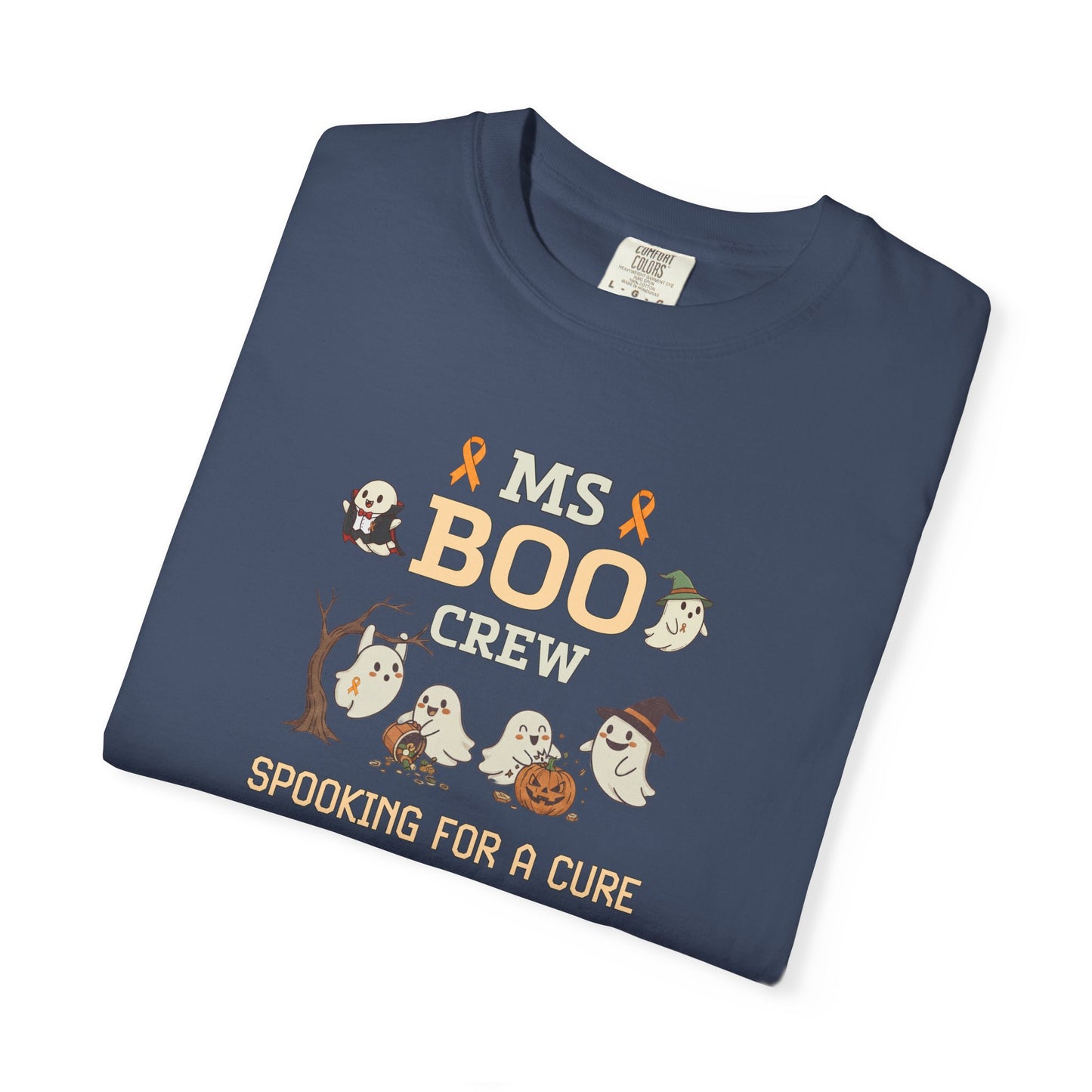 MS Boo Crew Unisex T-shirt - Festive Fall T-Shirt for MS Awareness and Halloween