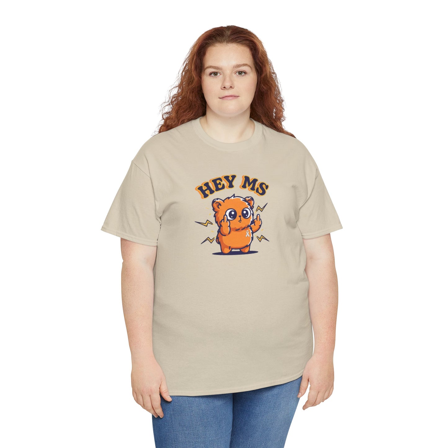 Hey MS Cute Cartoon Tee | Funny T-Shirt Funny Adult Casual Unisex, Gift for Friends, Everyday Wear, Hey Ms Design