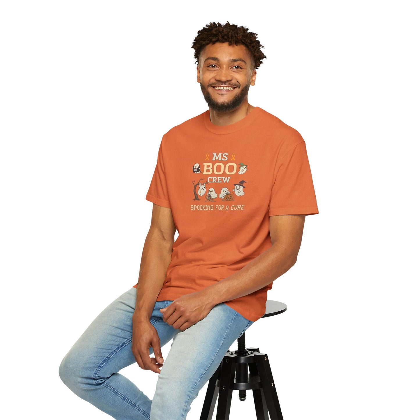 MS Boo Crew Unisex T-shirt - Festive Fall T-Shirt for MS Awareness and Halloween