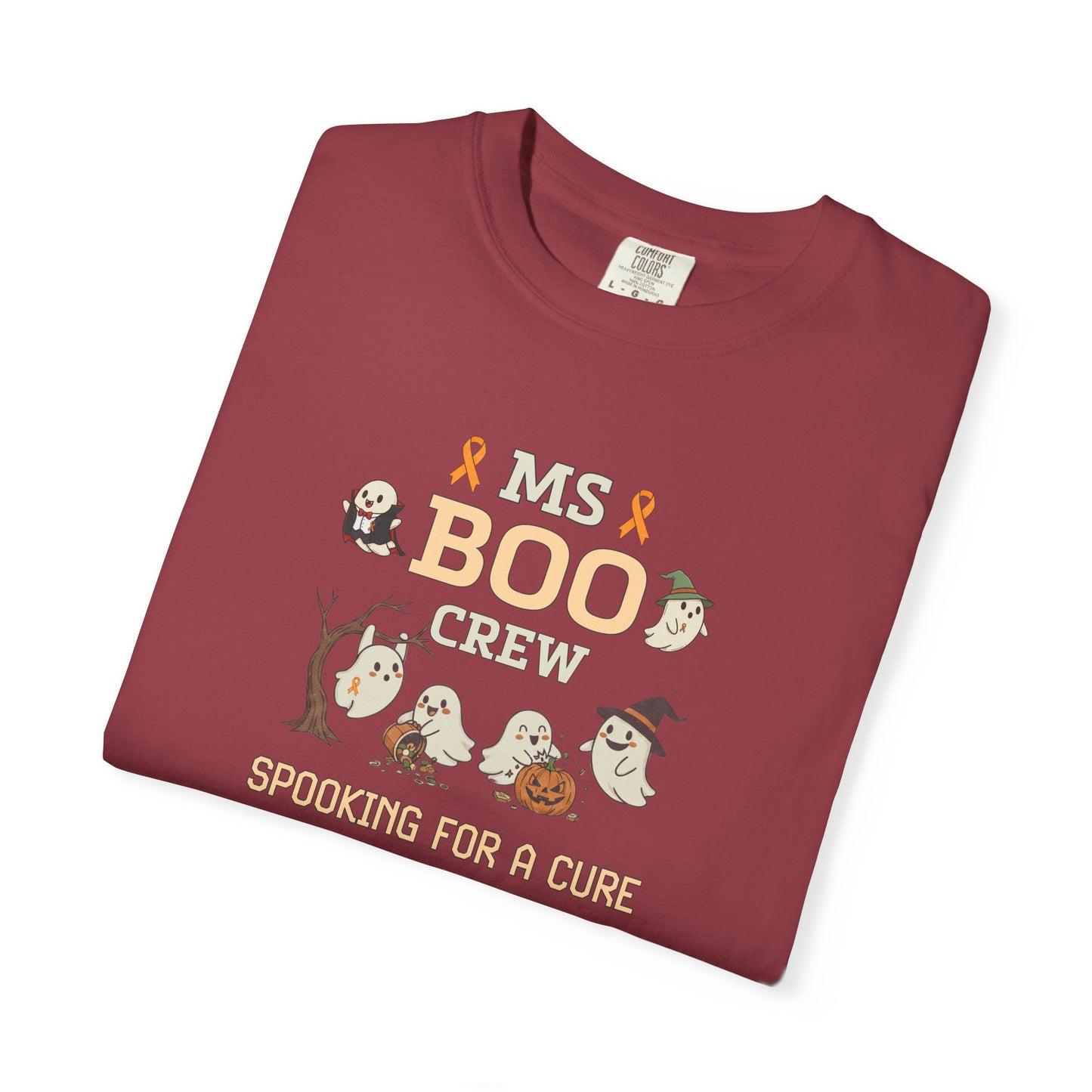 MS Boo Crew Unisex T-shirt - Festive Fall T-Shirt for MS Awareness and Halloween