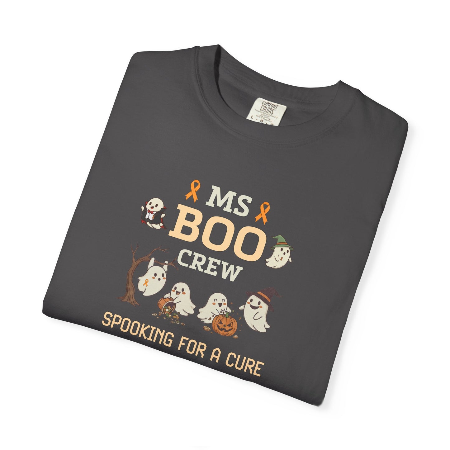MS Boo Crew Unisex T-shirt - Festive Fall T-Shirt for MS Awareness and Halloween
