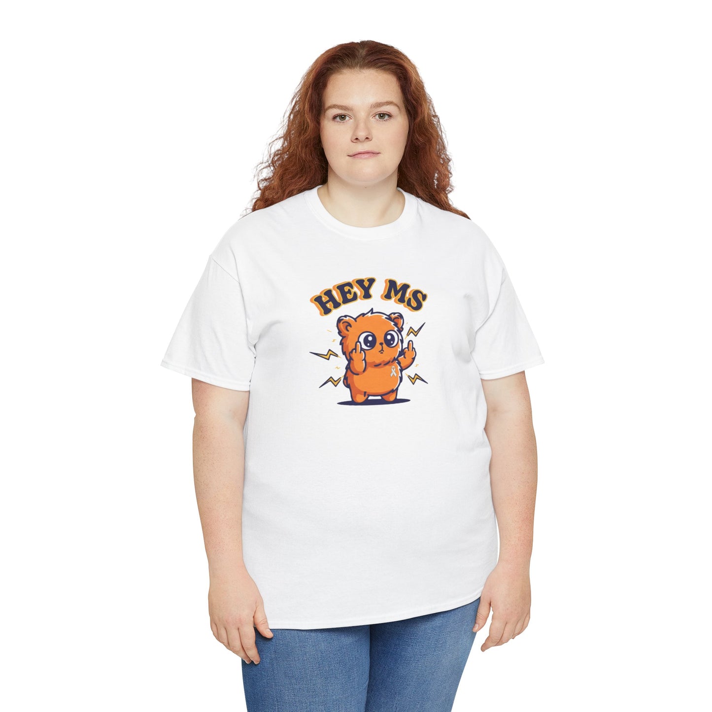 Hey MS Cute Cartoon Tee | Funny T-Shirt Funny Adult Casual Unisex, Gift for Friends, Everyday Wear, Hey Ms Design