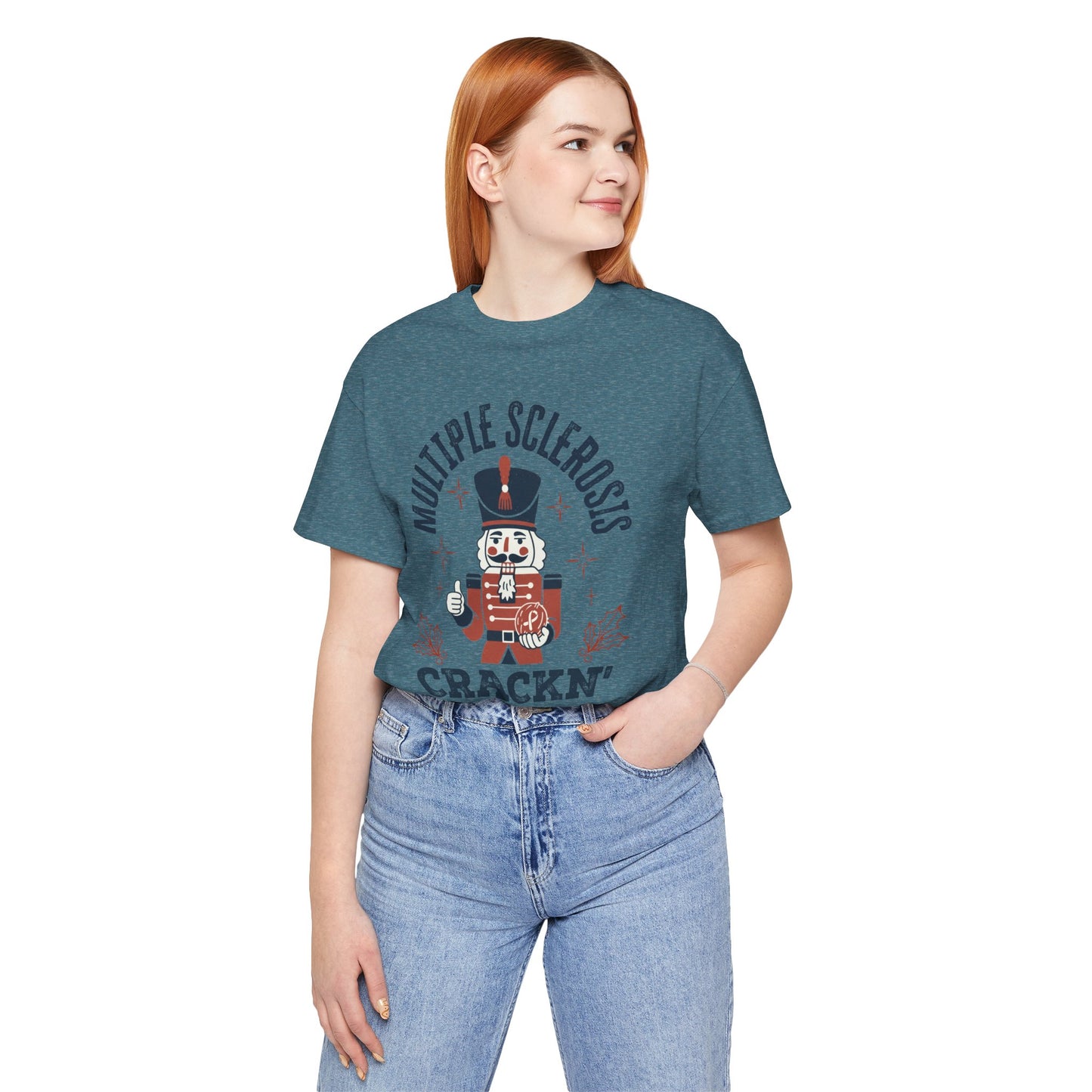 Crack'n For A Cure Nutcracker Adult Tee Multiple Sclerosis Awareness, Charity Shirt, Unisex, Gift for Supporters, Fundraising Apparel