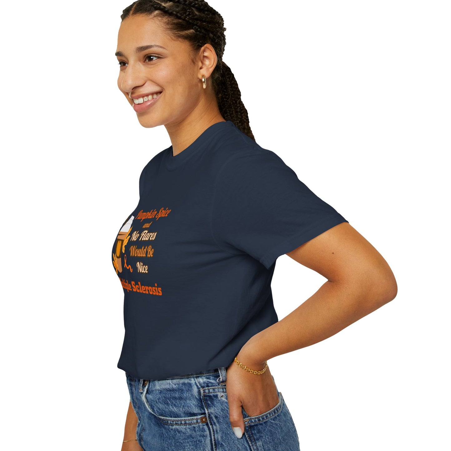 Pumpkin Spice & No Flares Would Be Nice - Unisex Garment-Dyed T-shirt