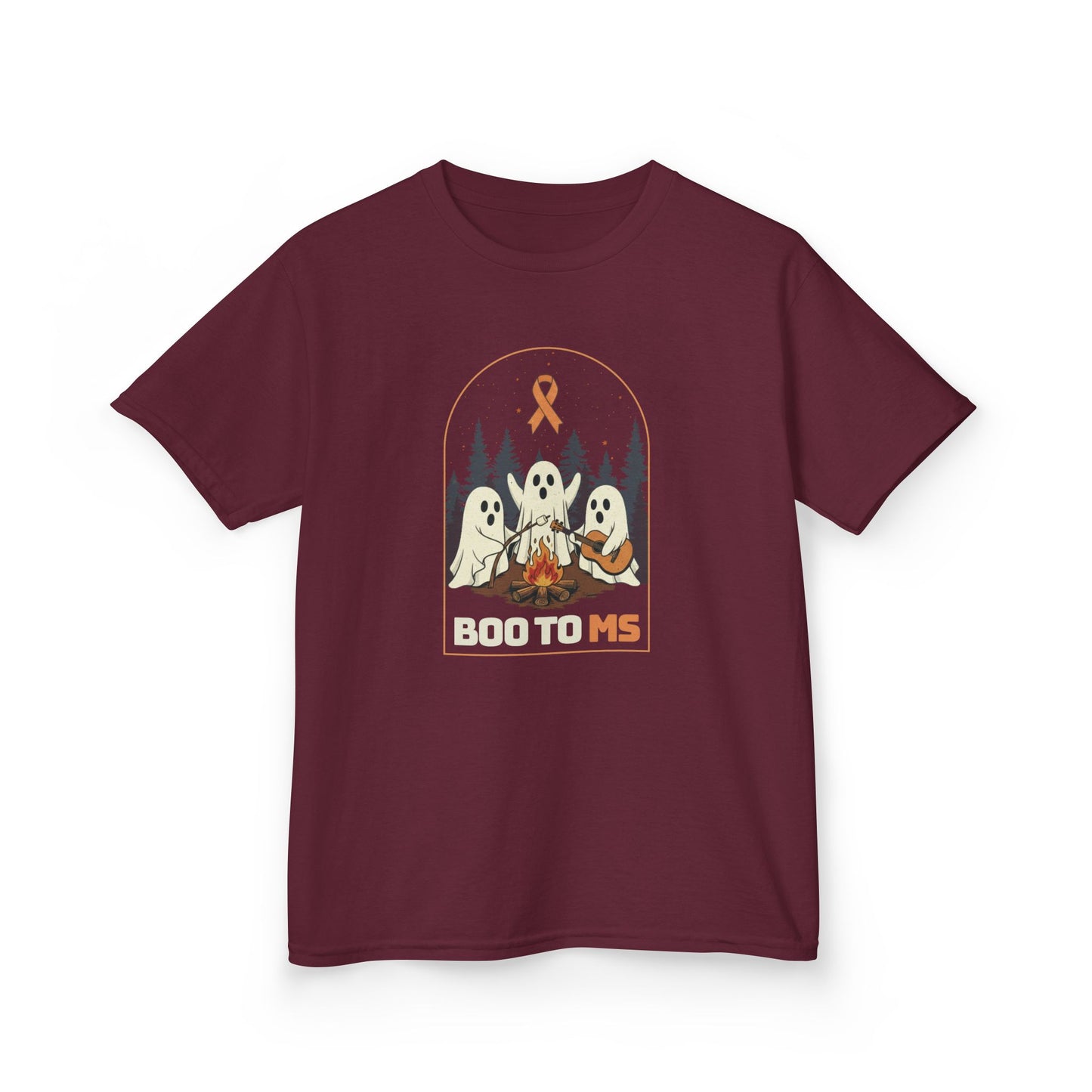 Kids Cute Boo to MS - Unisex Tee Kids for Halloween and Multiple Sclerosis Awareness
