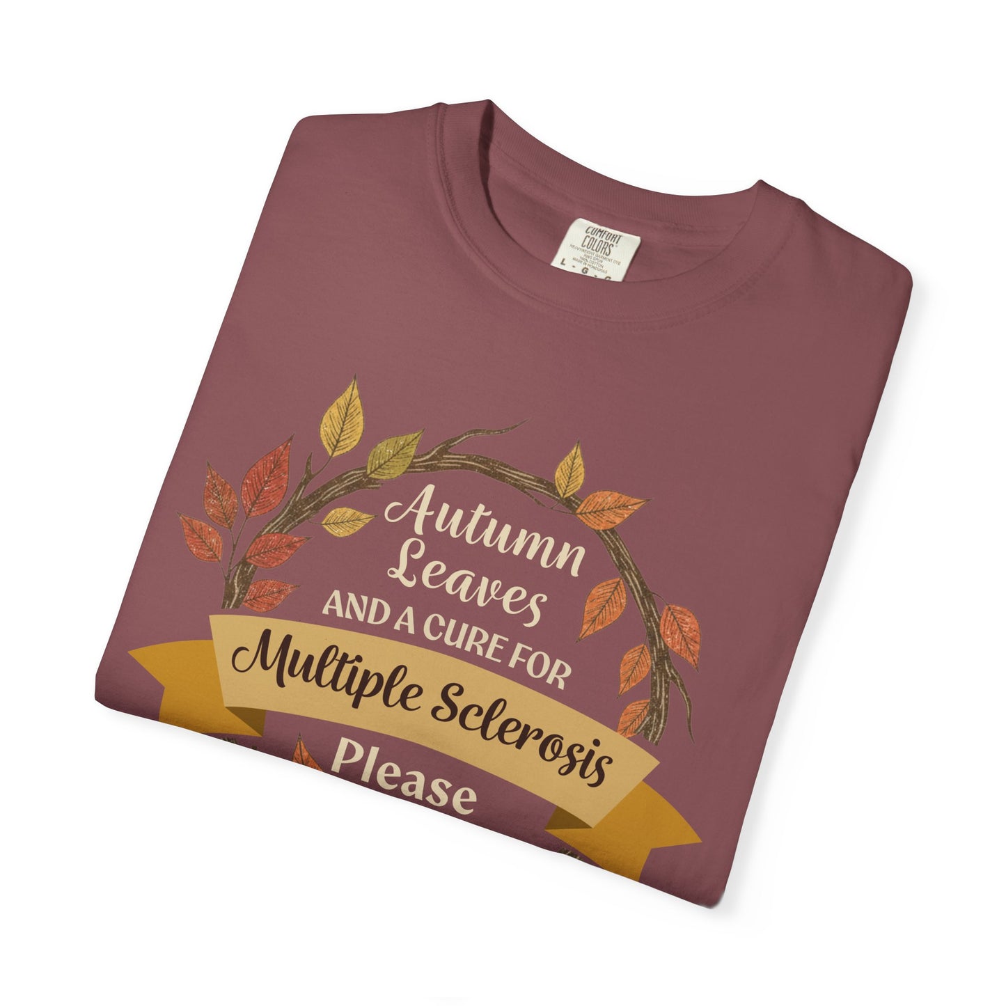 Autumn Leaves Multiple Sclerosis Awareness T-shirt, Unisex Graphic Tee, Fall Fashion, Support MS Research, Gift for Her
