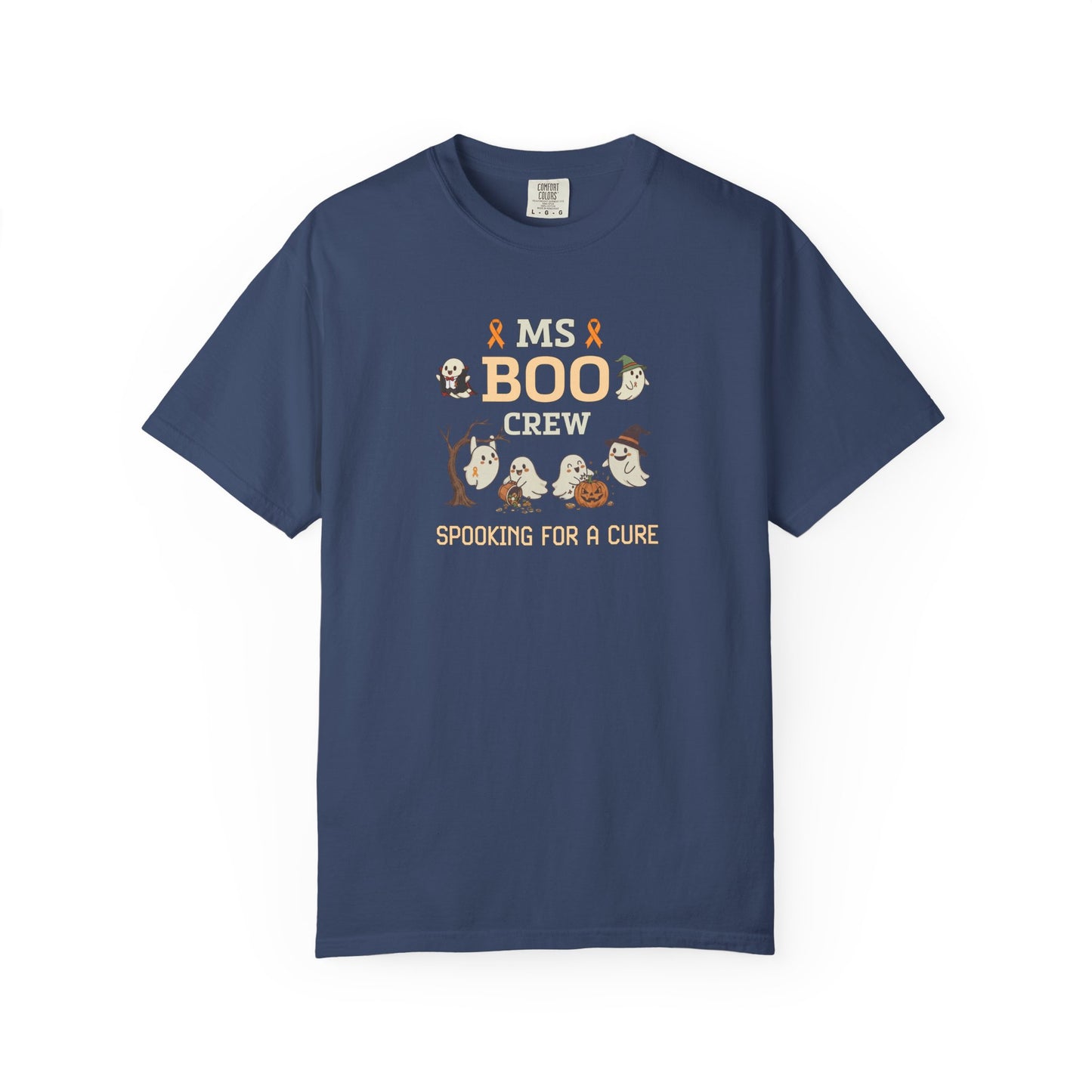 MS Boo Crew Unisex T-shirt - Festive Fall T-Shirt for MS Awareness and Halloween