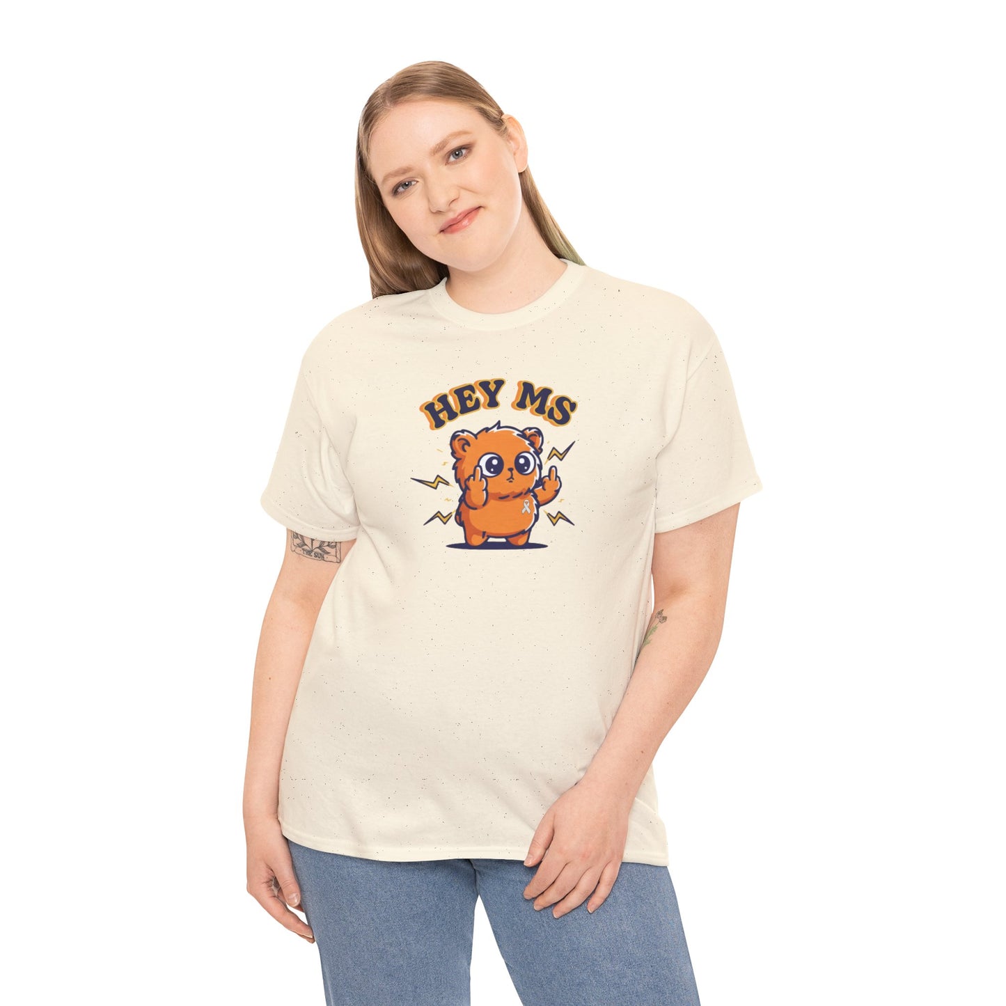Hey MS Cute Cartoon Tee | Funny T-Shirt Funny Adult Casual Unisex, Gift for Friends, Everyday Wear, Hey Ms Design