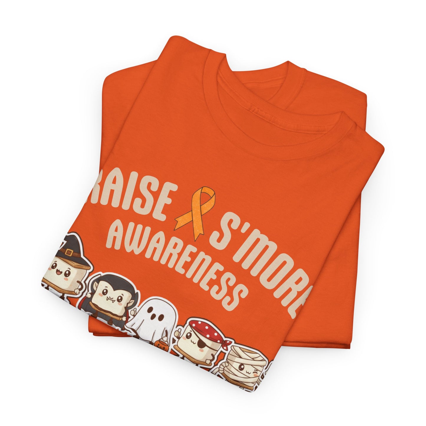 Cute Raise Awareness S'More Adult Unisex Cotton T-Shirt- Multiple Sclerosis Support Shirt, S'More Fun for a Cause, Gift for Awareness Events