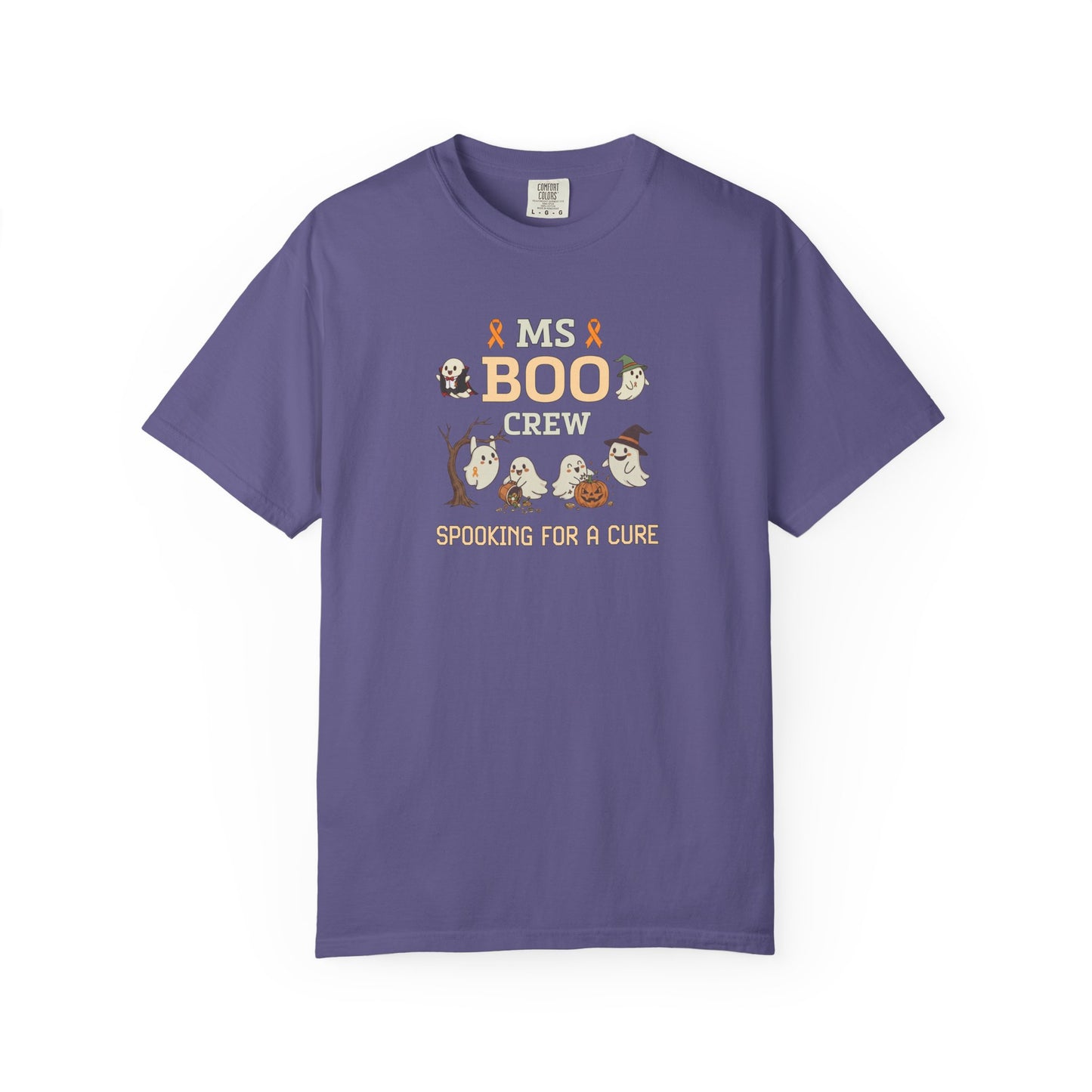 MS Boo Crew Unisex T-shirt - Festive Fall T-Shirt for MS Awareness and Halloween