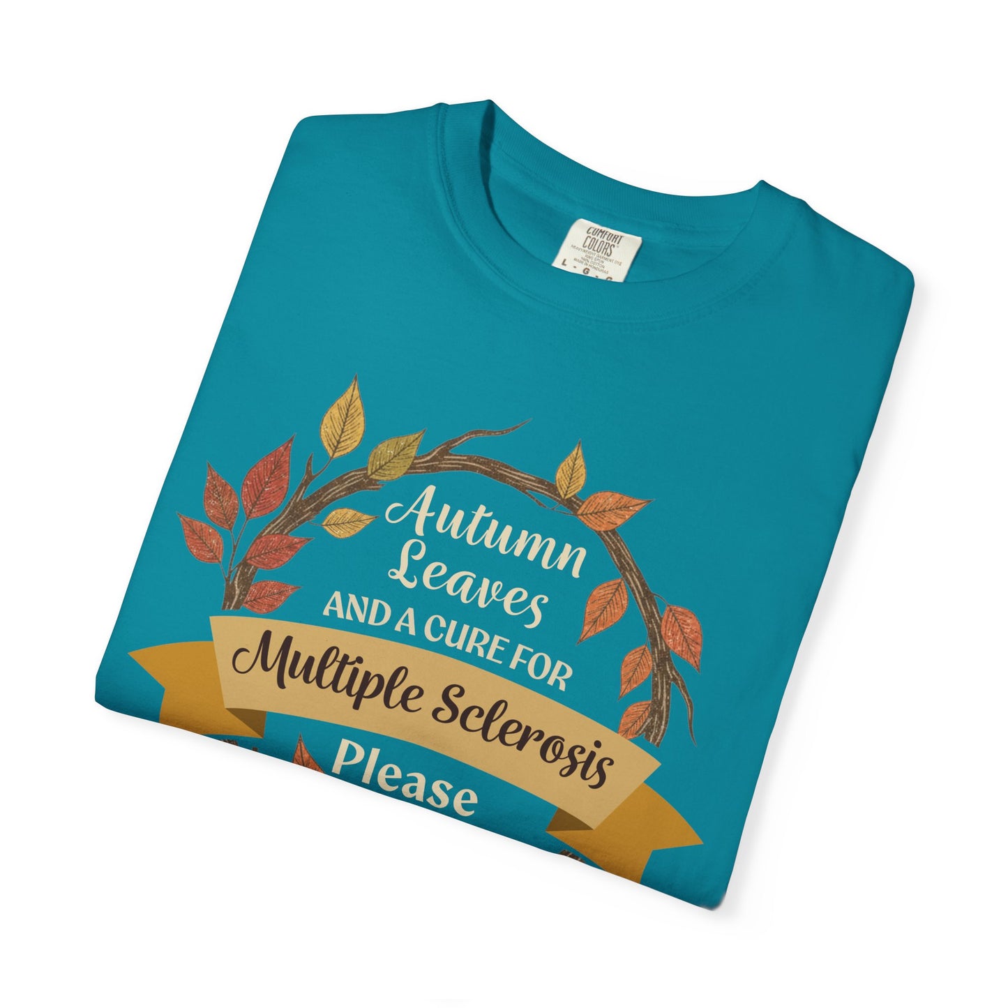 Autumn Leaves Multiple Sclerosis Awareness T-shirt, Unisex Graphic Tee, Fall Fashion, Support MS Research, Gift for Her