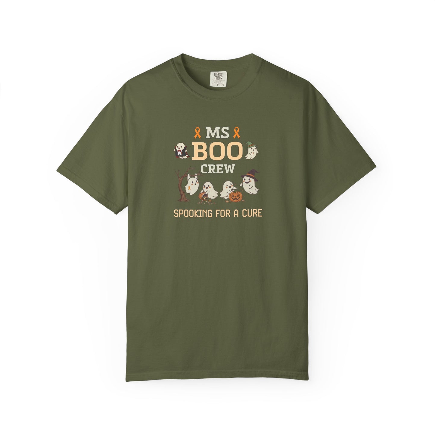 MS Boo Crew Unisex T-shirt - Festive Fall T-Shirt for MS Awareness and Halloween
