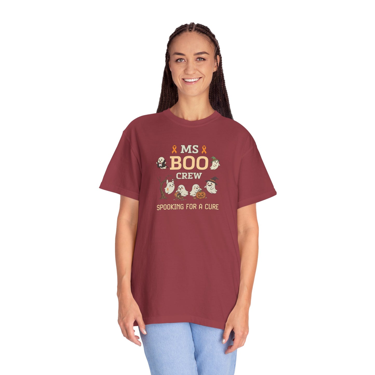 MS Boo Crew Unisex T-shirt - Festive Fall T-Shirt for MS Awareness and Halloween