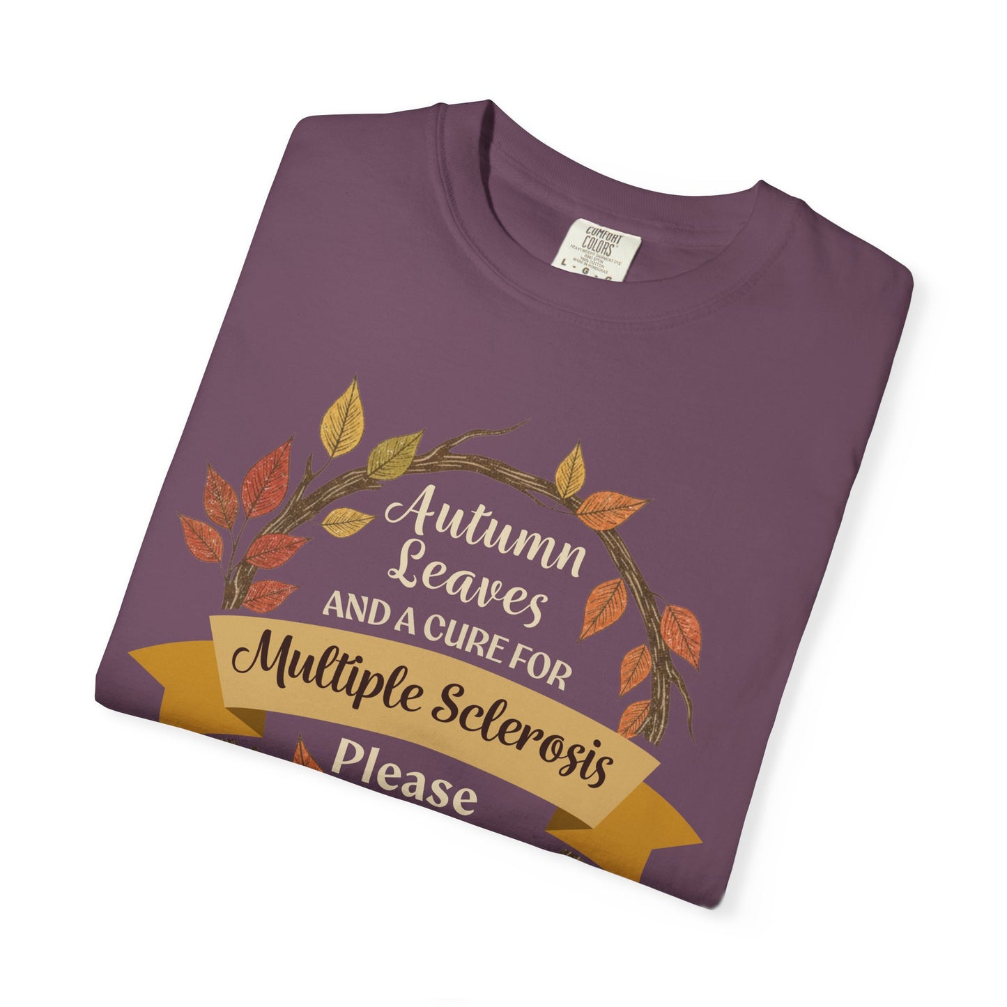 Autumn Leaves Multiple Sclerosis Awareness T-shirt, Unisex Graphic Tee, Fall Fashion, Support MS Research, Gift for Her