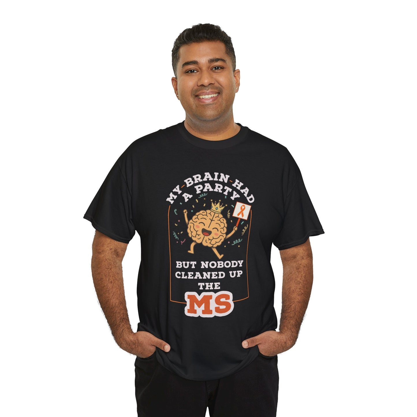 Cute Brain Had a Party MS Awareness Tee, Funny MS Shirt, MS Awareness, Chronic Disease