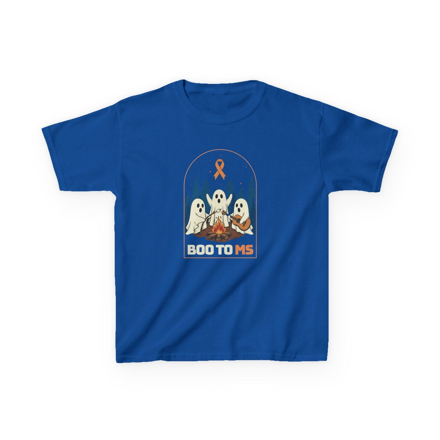 Kids Cute Boo to MS - Unisex Tee Kids for Halloween and Multiple Sclerosis Awareness