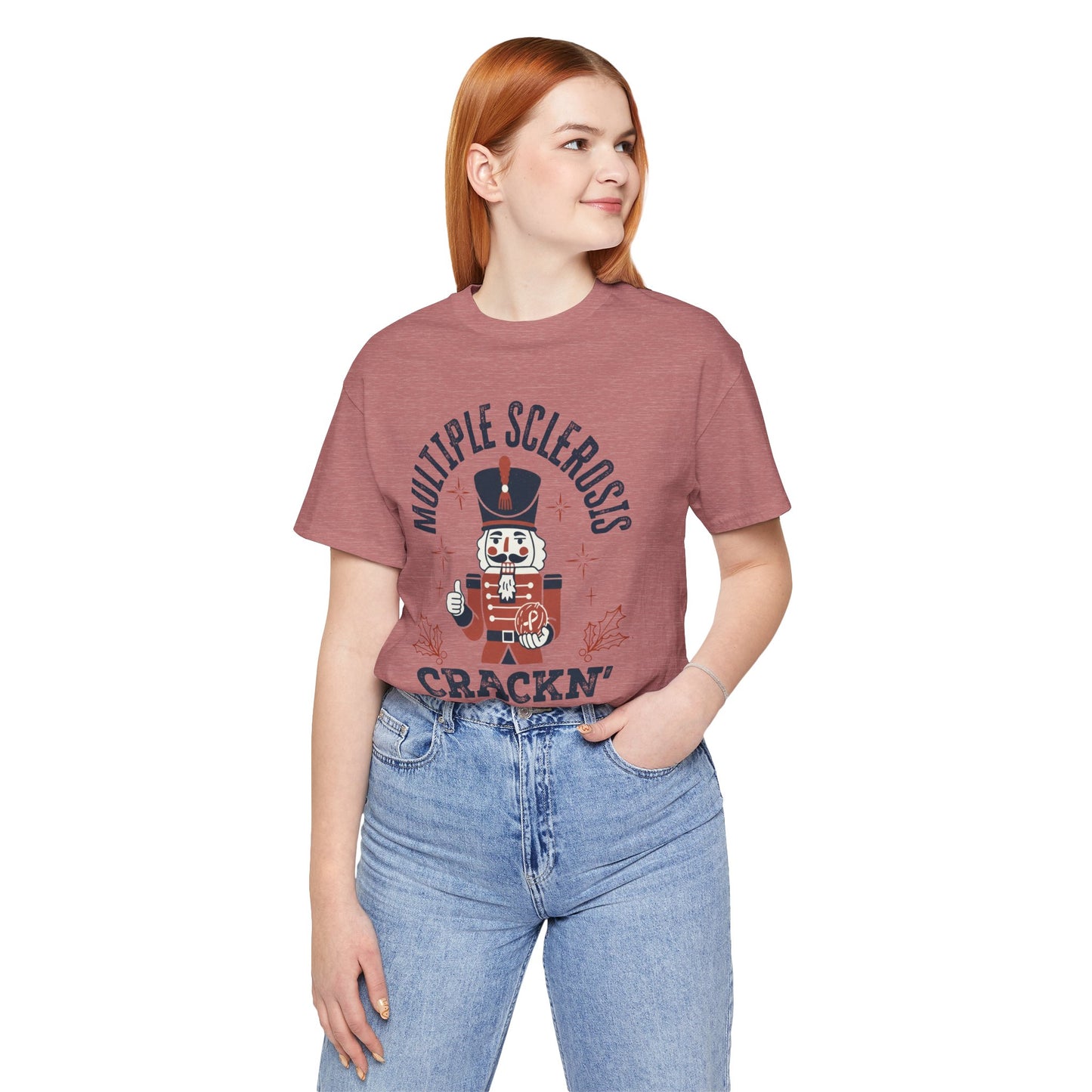 Crack'n For A Cure Nutcracker Adult Tee Multiple Sclerosis Awareness, Charity Shirt, Unisex, Gift for Supporters, Fundraising Apparel