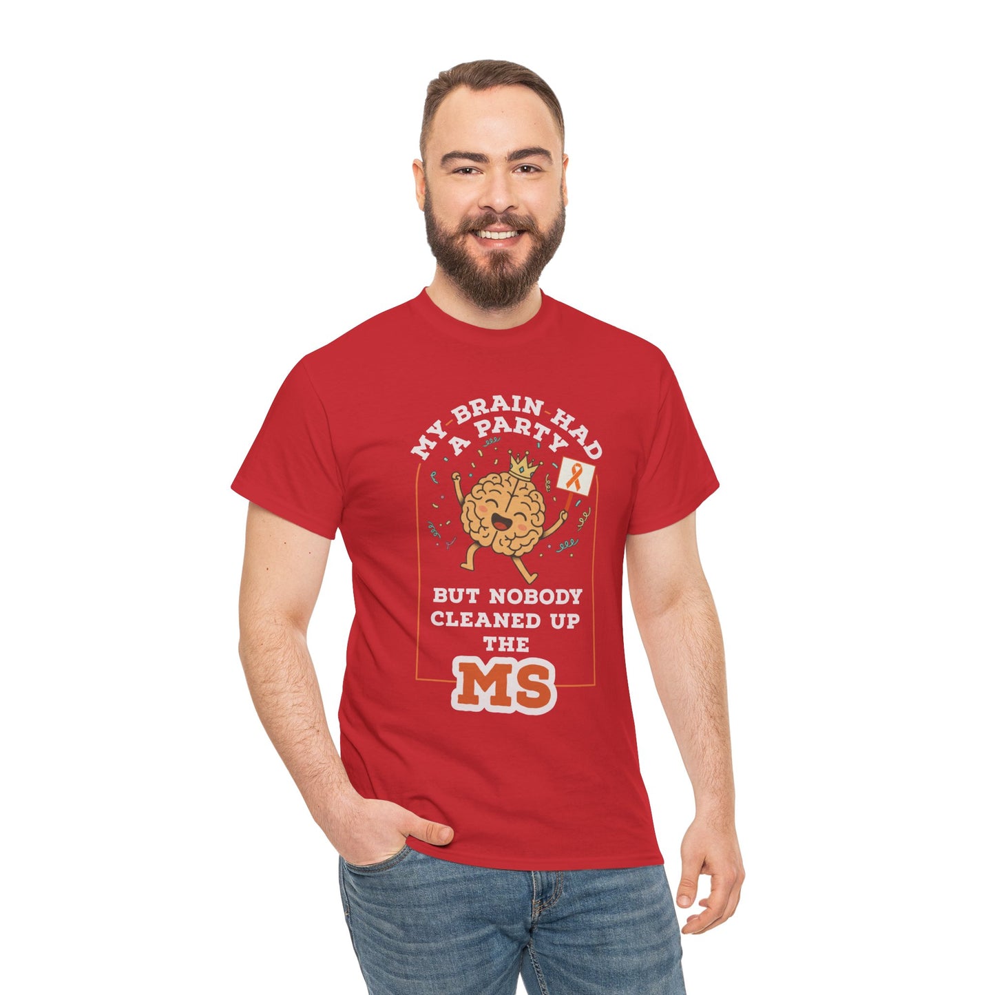 Cute Brain Had a Party MS Awareness Tee, Funny MS Shirt, MS Awareness, Chronic Disease