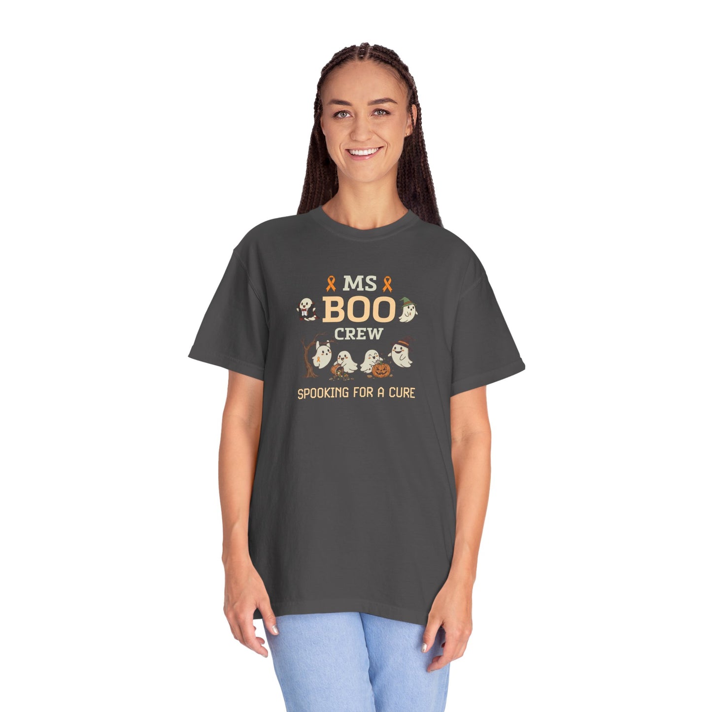 MS Boo Crew Unisex T-shirt - Festive Fall T-Shirt for MS Awareness and Halloween