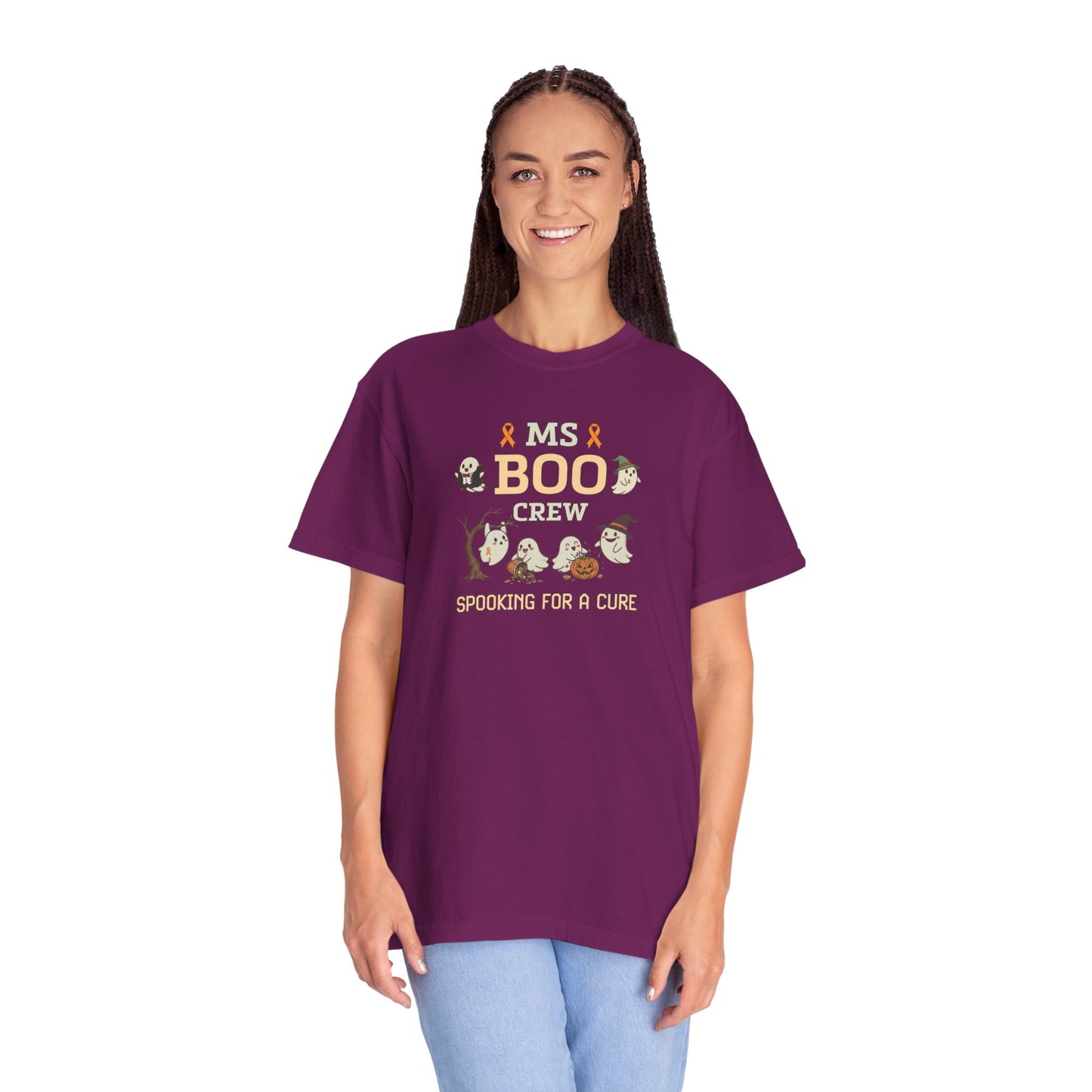 MS Boo Crew Unisex T-shirt - Festive Fall T-Shirt for MS Awareness and Halloween