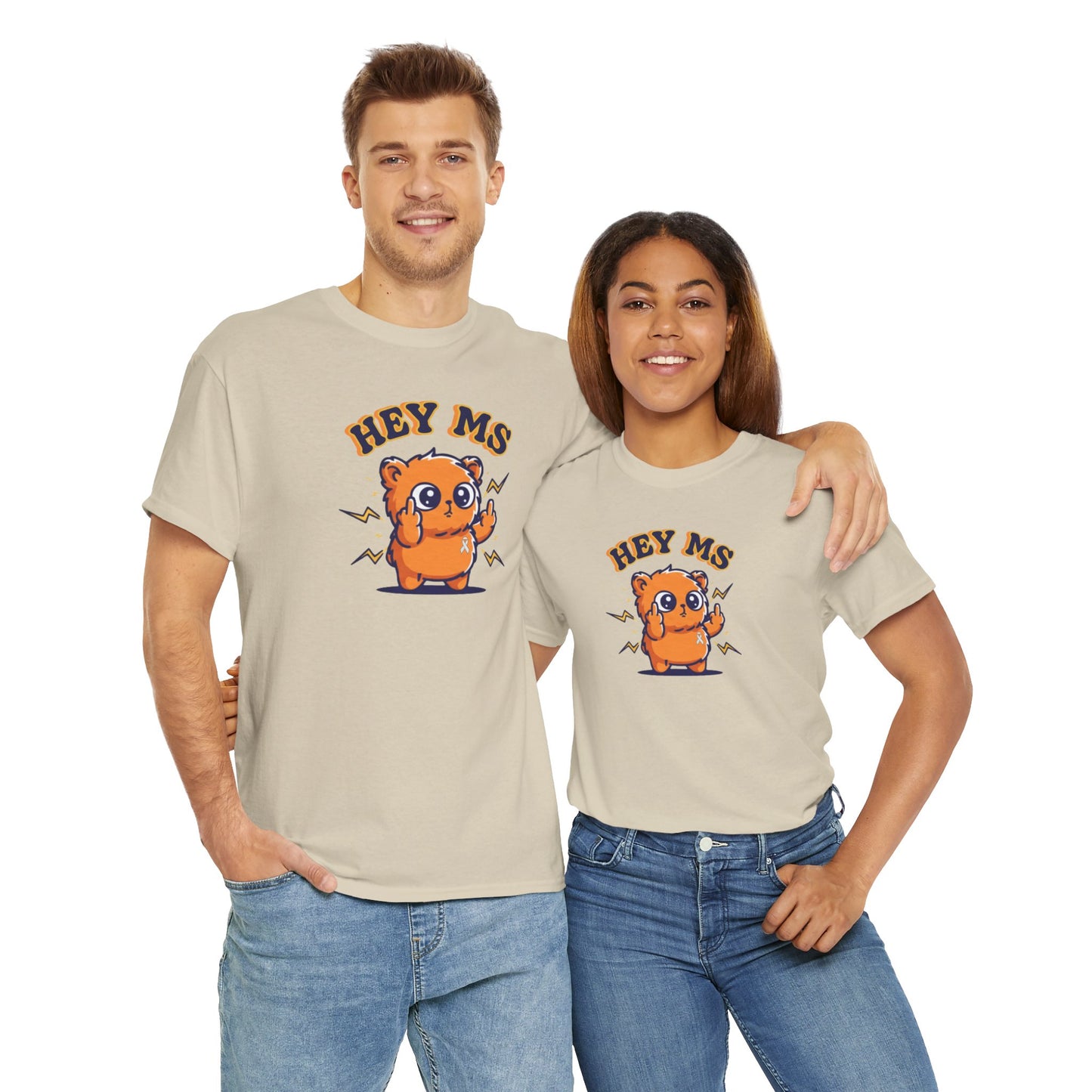 Hey MS Cute Cartoon Tee | Funny T-Shirt Funny Adult Casual Unisex, Gift for Friends, Everyday Wear, Hey Ms Design